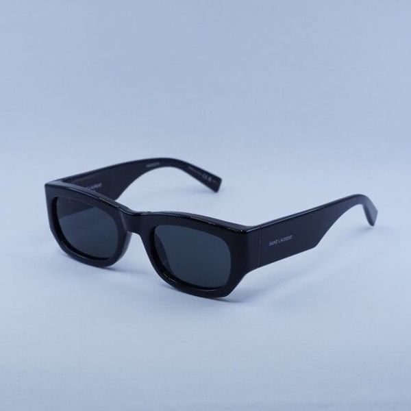 Saint Laurent Paris New Saint Laurent SL713 001 Sunglasses - Black Frame, Grey Size ONE SIZE - 3 Thumbnail