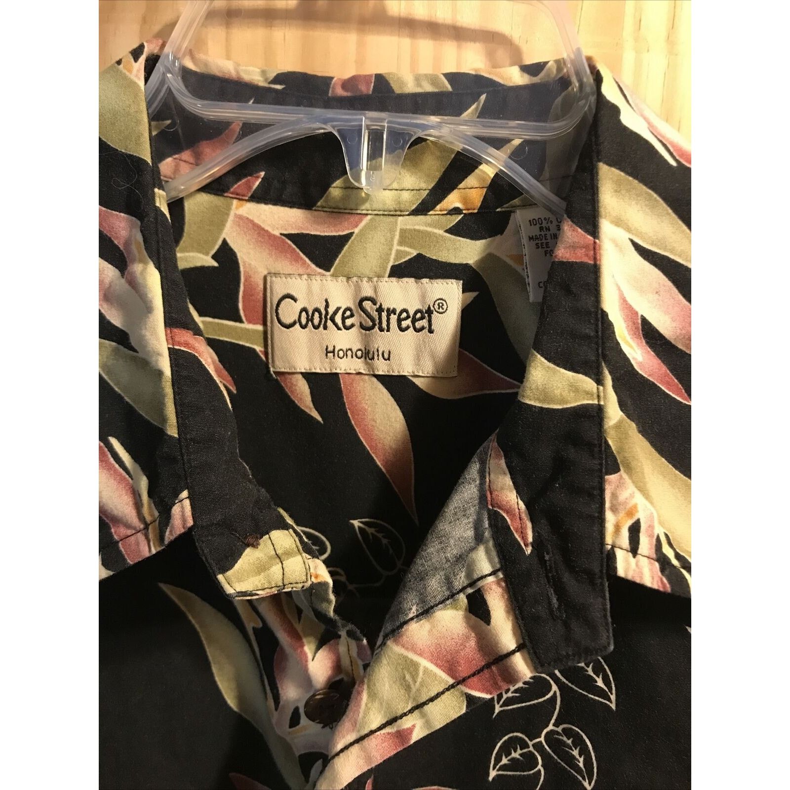 Other Cooke Street Honolulu Men’s L Black SS Cotton Hawaiian Shirt Size US L / EU 52-54 / 3 - 2 Thumbnail