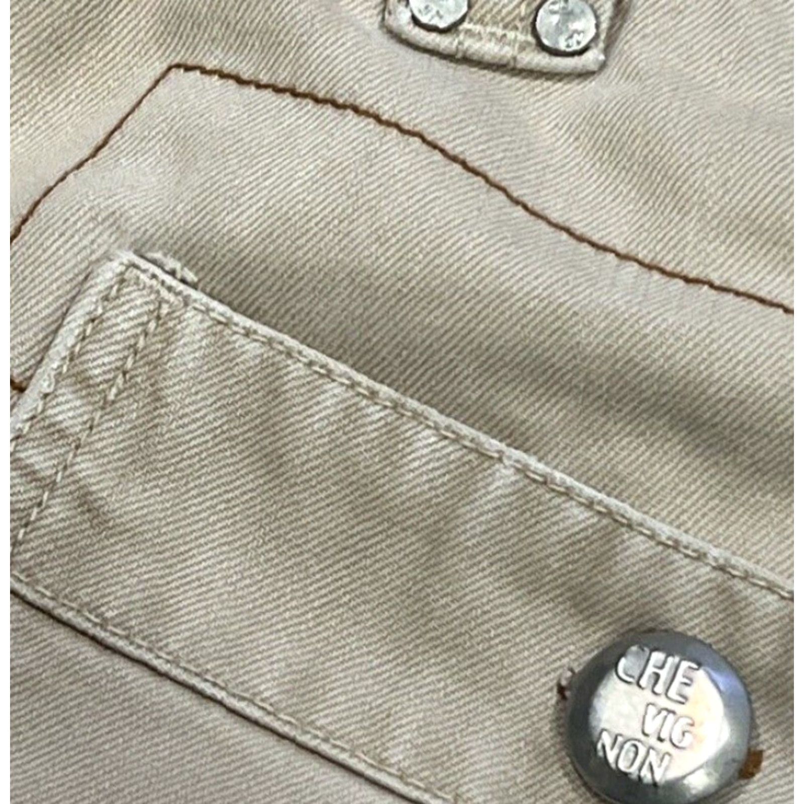 Vintage VINTAGE CHEVIGNON Denim Shorts Casual Cargo 30 Khaki Blue 80s 90s American Mens Size US 30 / EU 46 - 8 Thumbnail