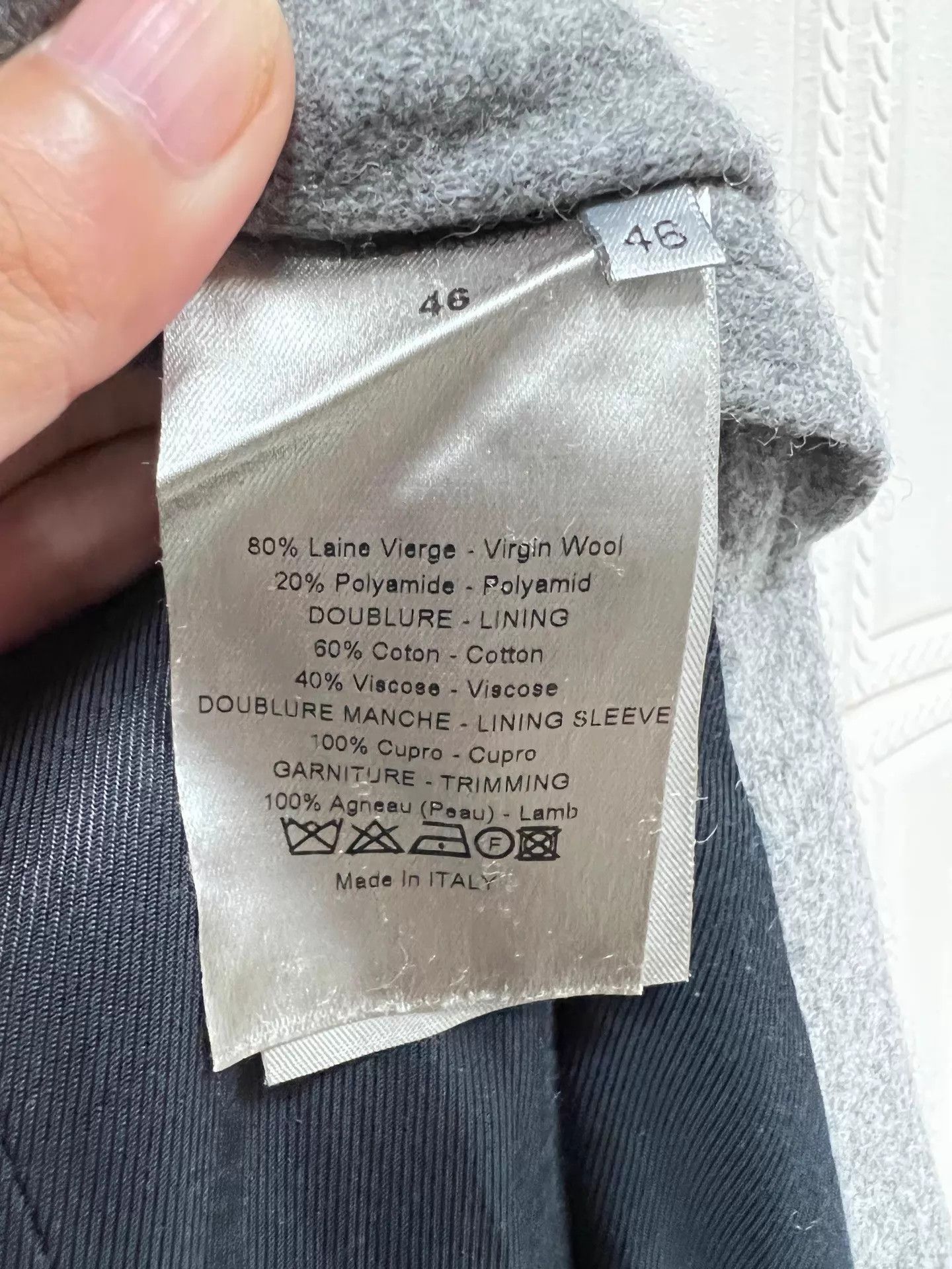 Dior Dior Sleeve Zip Wool Leather Casual Jacket 46 Size US S / EU 44-46 / 1 - 4 Thumbnail