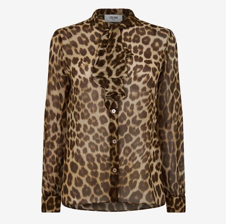 Celine JABOT SHIRT Size XS / US 0-2 / IT 36-38 - 2 Thumbnail