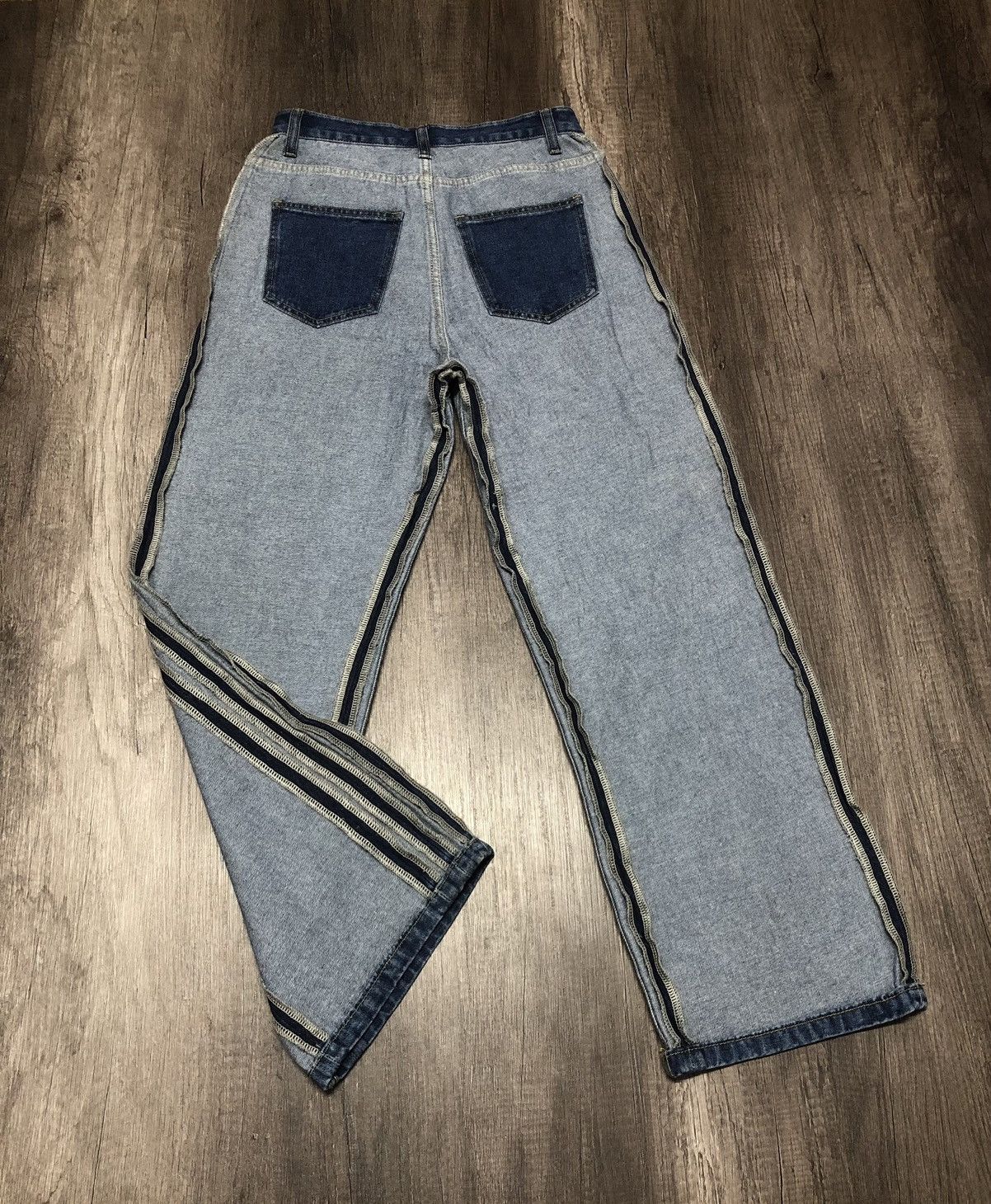 Japanese Brand me+em select Jeans Rare Design (unisex) Size US 28 / EU 44 - 4 Thumbnail