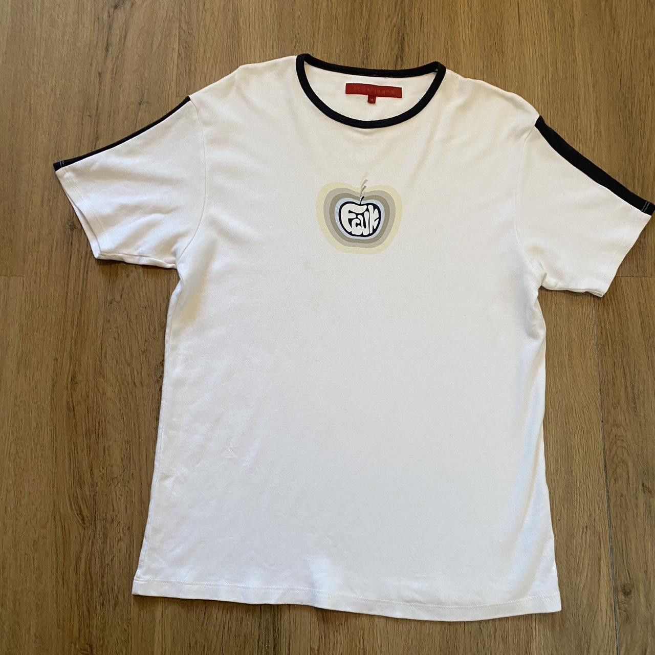 Other Fcuk Y2K 2000s White and navy vintage cotton T-shirt Size US M / EU 48-50 / 2 - 1 Thumbnail