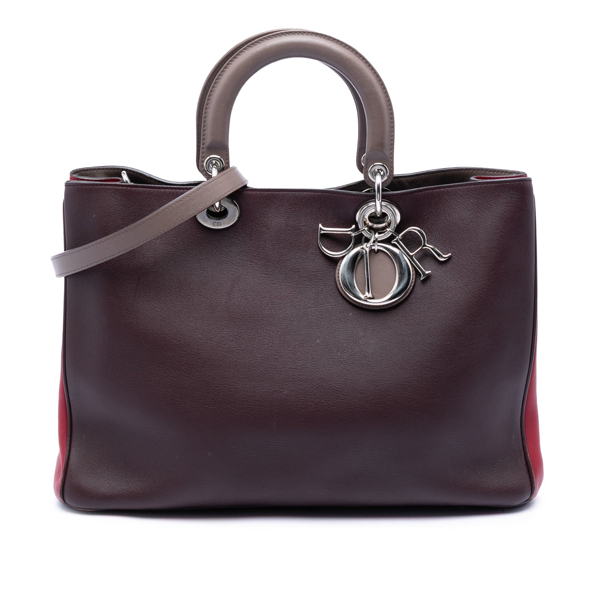 Dior Large Tricolor Diorissimo Satchel Size ONE SIZE - 1 Thumbnail