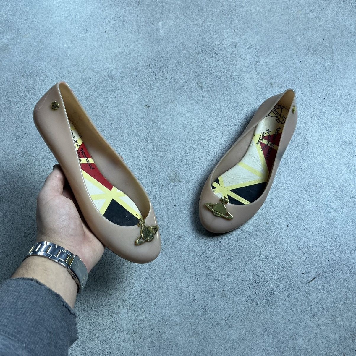 Vivienne Westwood Vivienne Westwood Melisa Anglomania Balet Orb Flats Size US 9 / IT 39 - 1 Thumbnail