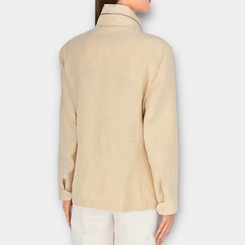 Loro Piana LORO PIANA Ladies 100% linen traveler's coat Size M / US 6-8 / IT 42-44 - 3 Thumbnail