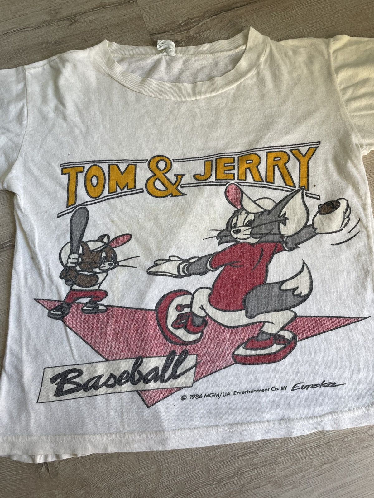 Vintage Vintage Rare 1989 Tom&Jerry Baseball Baby T-shirt Cartoon Size XS / US 0-2 / IT 36-38 - 3 Thumbnail