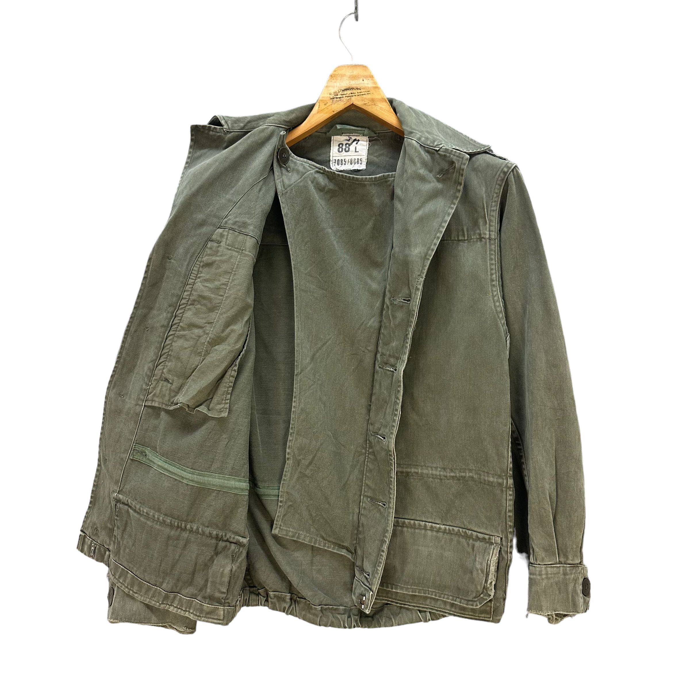 Vintage SAPIVOG UXEGNEY 1976 FRENCH MILITARY JACKET #8546-013 Size US L / EU 52-54 / 3 - 10 Thumbnail
