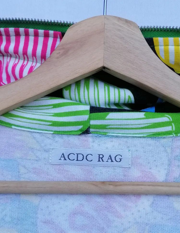 Japanese Brand ACDC RAG Graffiti Full Zip Up Hoodie Jacket Size M / US 6-8 / IT 42-44 - 17 Thumbnail