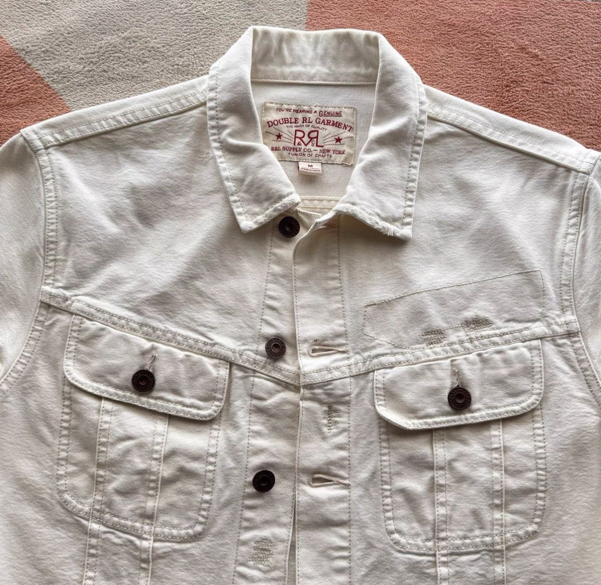 RRL Ralph Lauren RRL Ralph Lauren Double RL Storm Rider Canvas Jacket K22 Size US M / EU 48-50 / 2 - 5 Thumbnail
