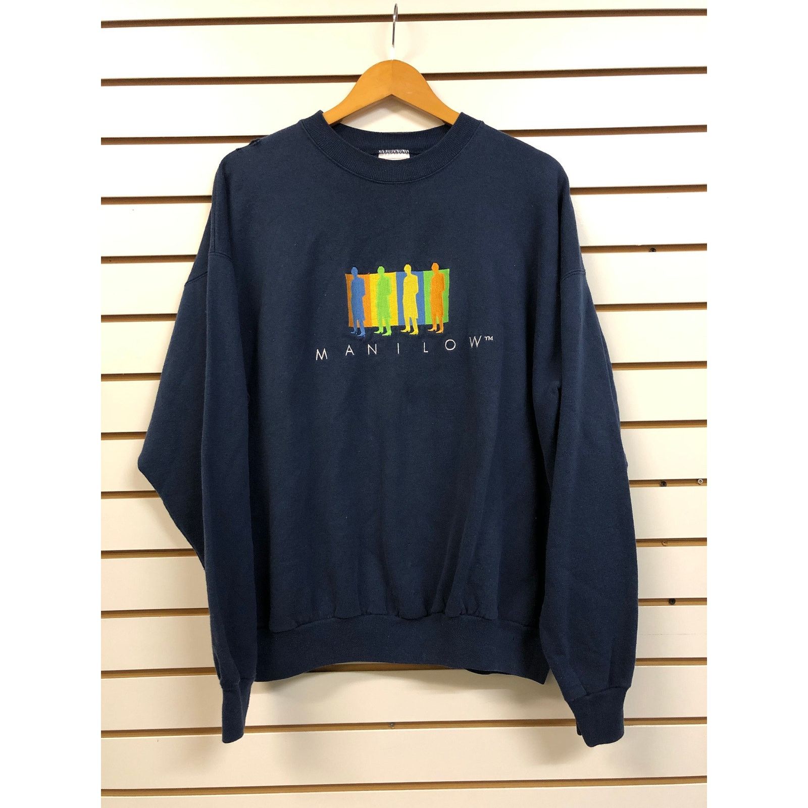 Hanes Vintage Manilow Sweatshirt size XL 1990s 80s Size US XL / EU 56 / 4 - 1 Thumbnail
