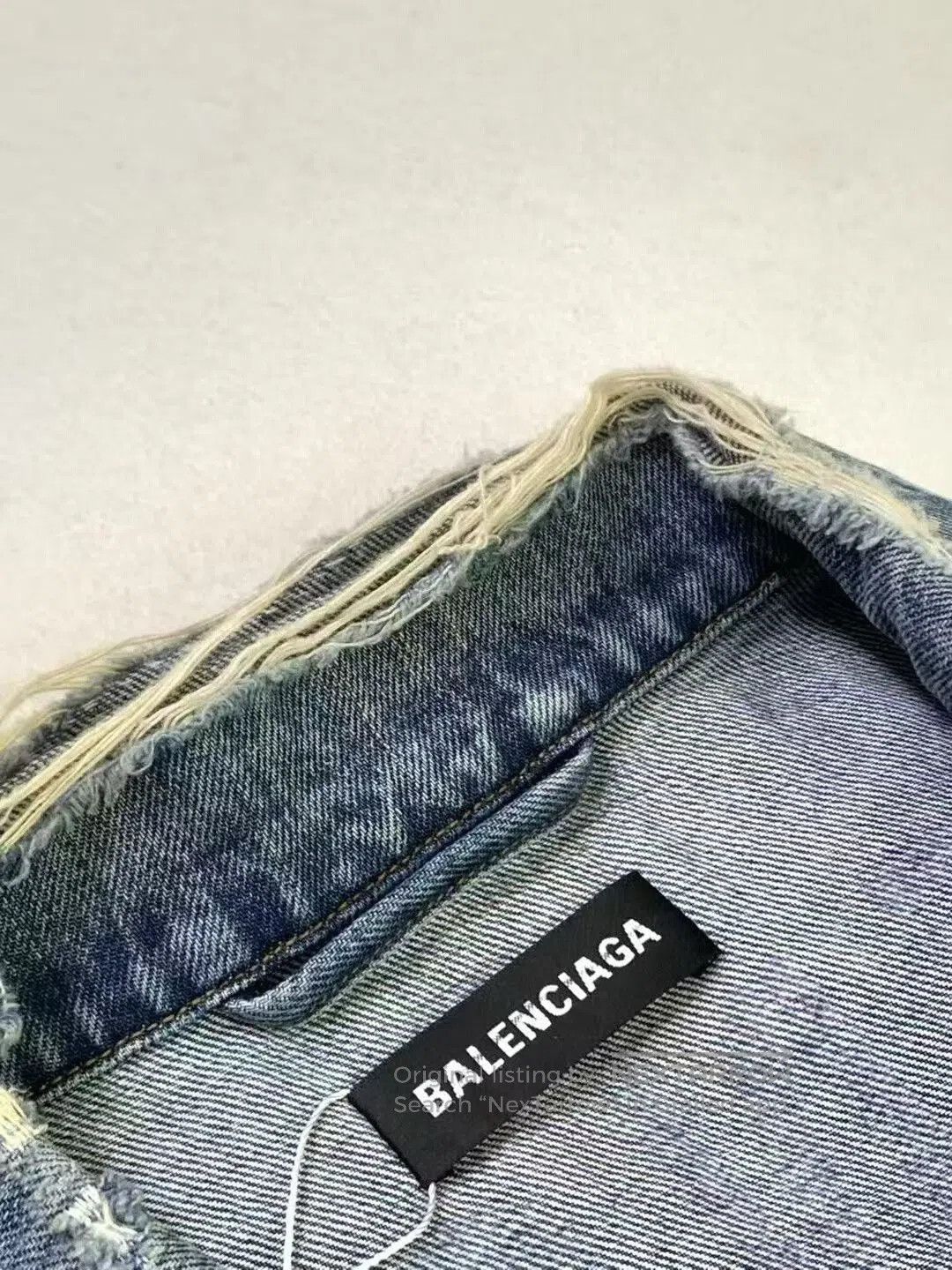 Balenciaga Balenciaga Logo Denim Jacket Size 46. Size US S / EU 44-46 / 1 - 9 Thumbnail