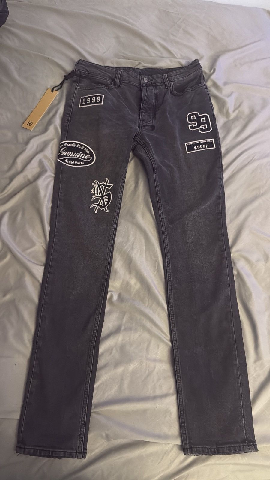Ksubi Black Ksubi jeans with patches Size US 32 / EU 48 - 1 Thumbnail