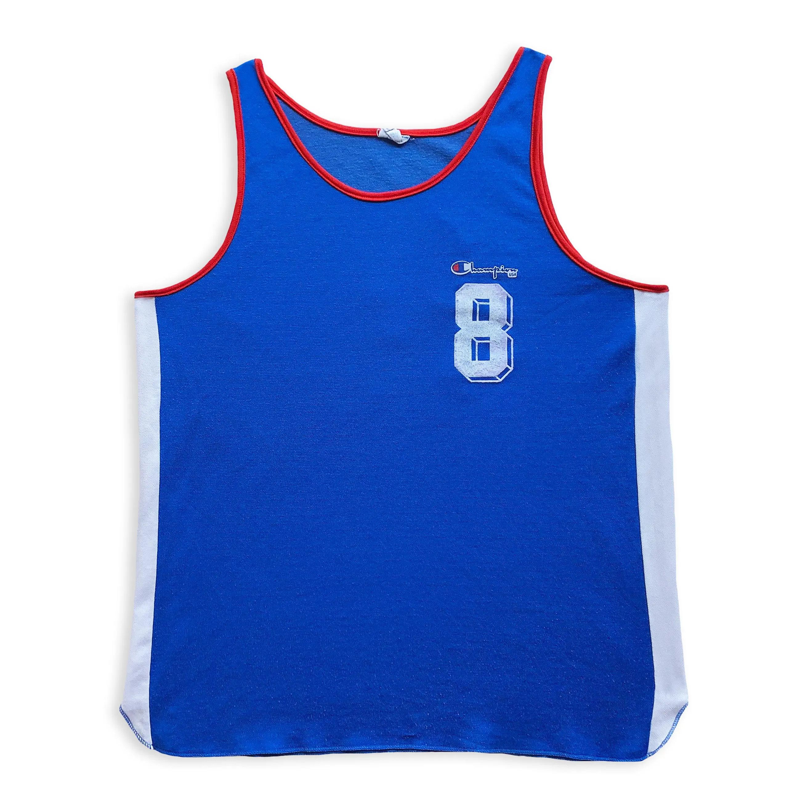 Champion Vintage 80s CHAMPION Jersey Kit Basketball Tank Top Tee Size US S / EU 44-46 / 1 - 2 Thumbnail