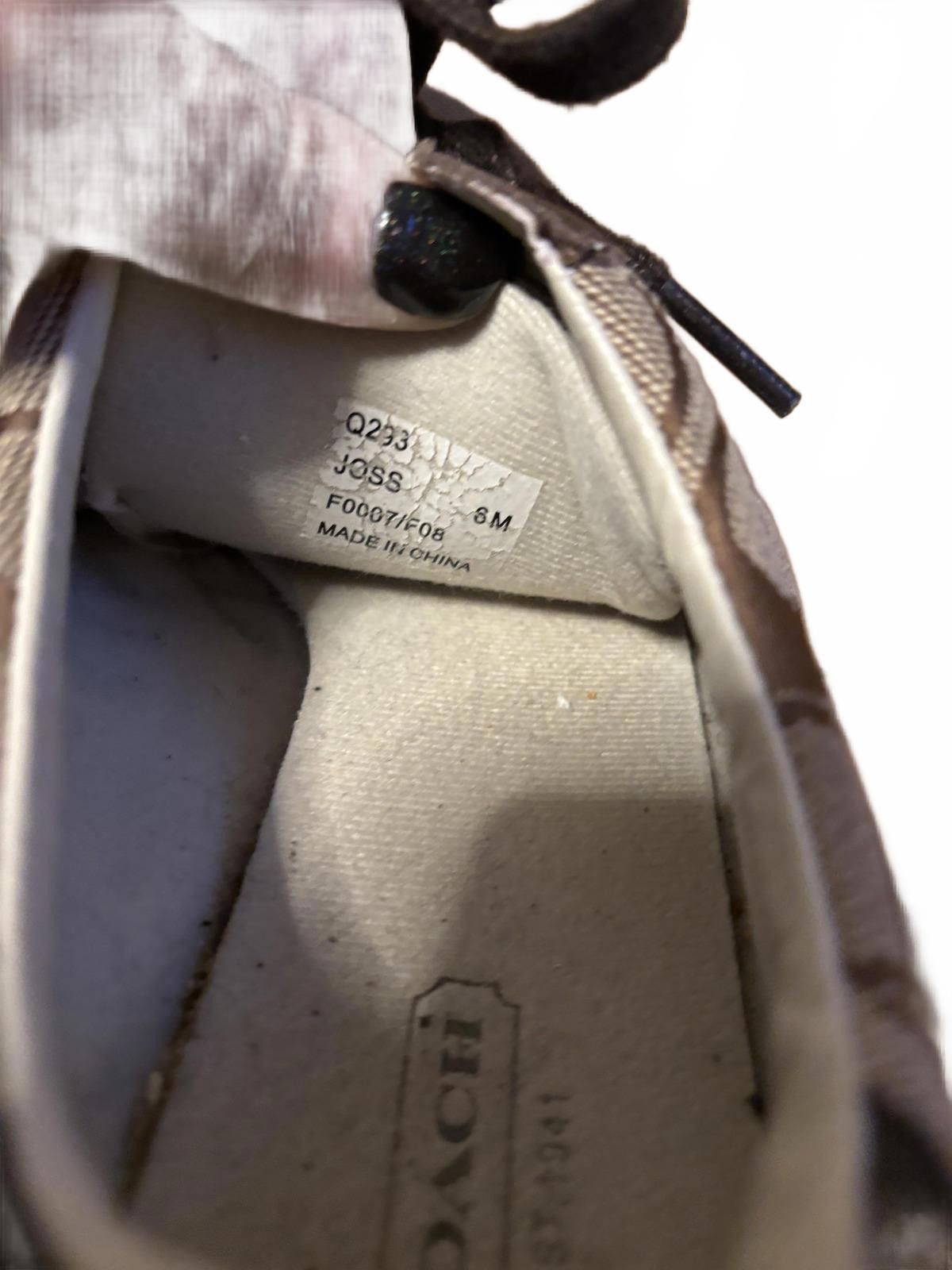 Coach Vintage Y2K Coach Sneakers Brown/Black Signature Canvas sz 6 Size US 6 / IT 36 - 4 Thumbnail