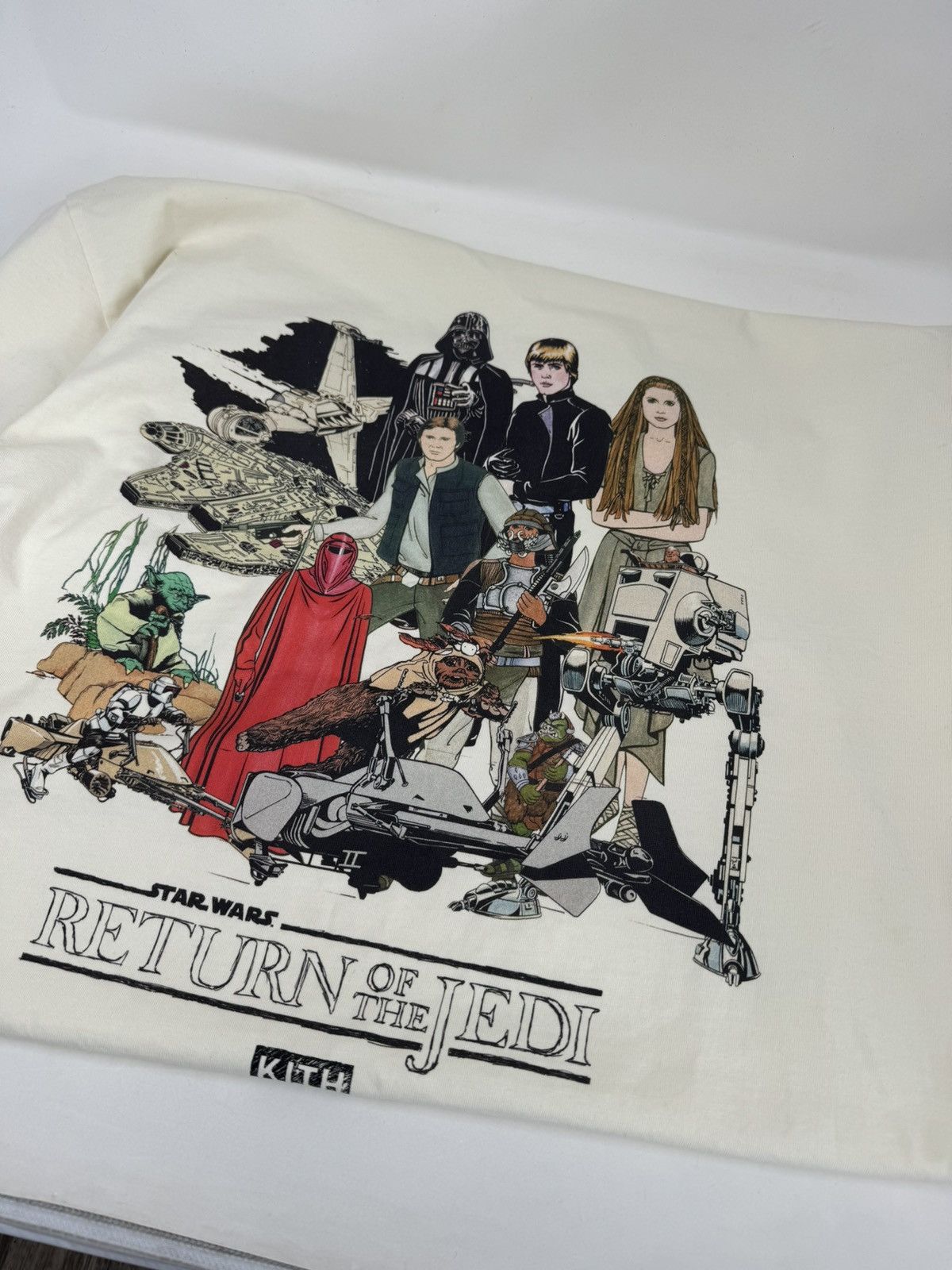 image of Kith x Star Wars Tee in Beige, Men's (Size XL)