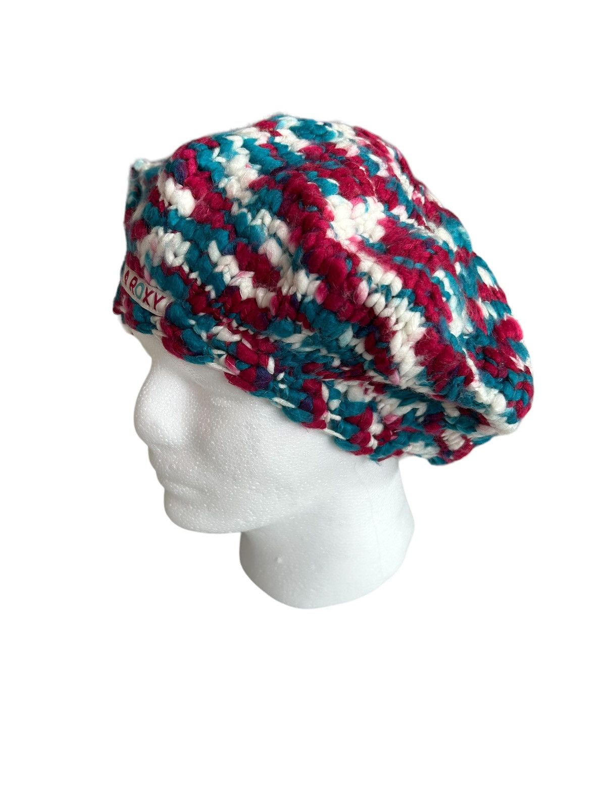 Japanese Brand ROXY Knitted Hats Multicolour ☠️ Size ONE SIZE - 3 Thumbnail
