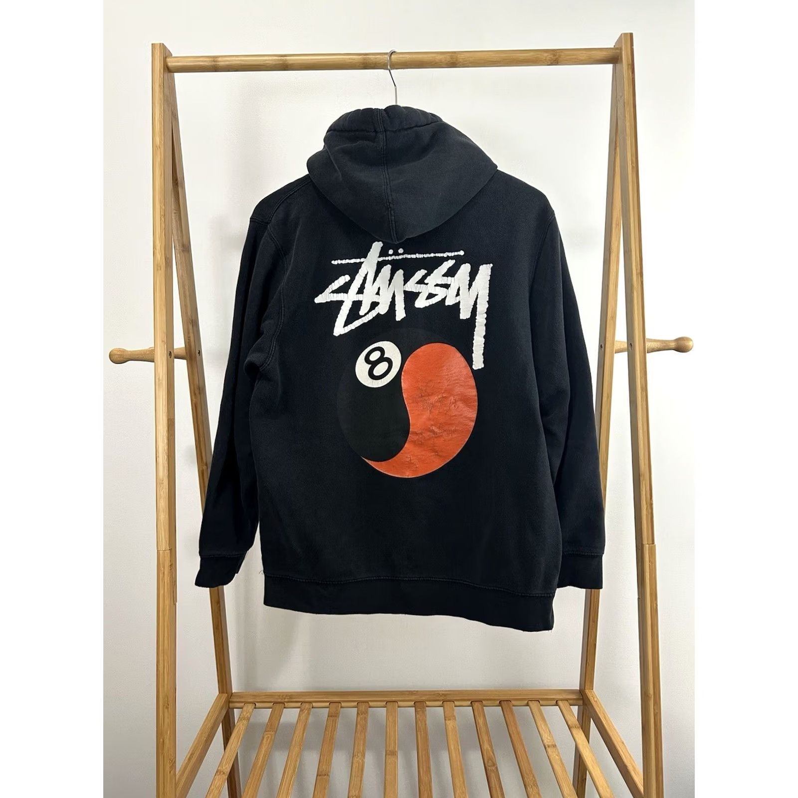Doublet VTG Stussy 8 Ball Yin Yang Double Sided Black Hoodie Sweatshirt Size L Mens Hoodie Black 8 Ball Yin Yang Stussy Skates Streetwear Size US L / EU 52-54 / 3 - 2 Thumbnail