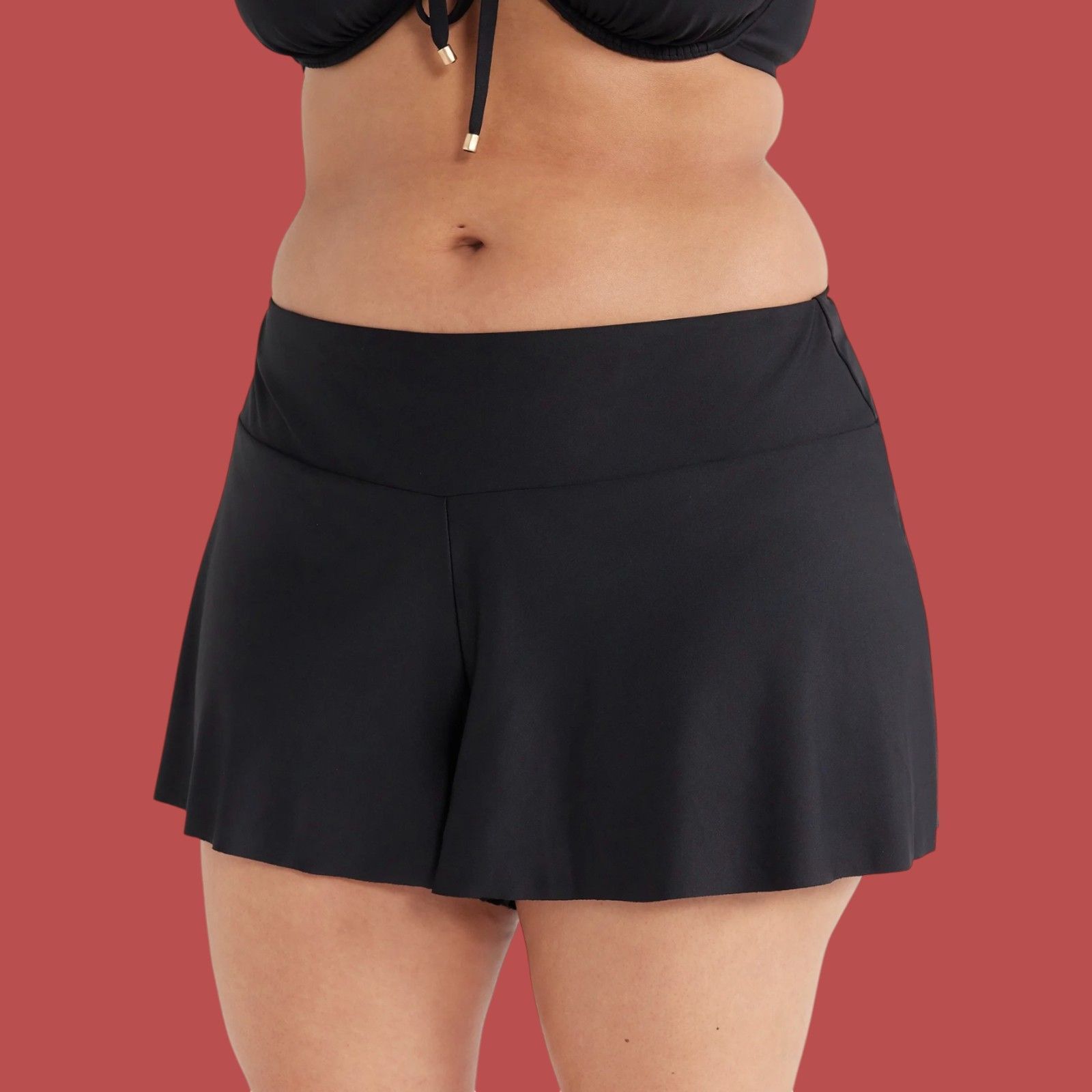 Other Time And Tru - Women's Plus Size High-Waisted Woven Swim Sho Size ONE SIZE - 1 Thumbnail