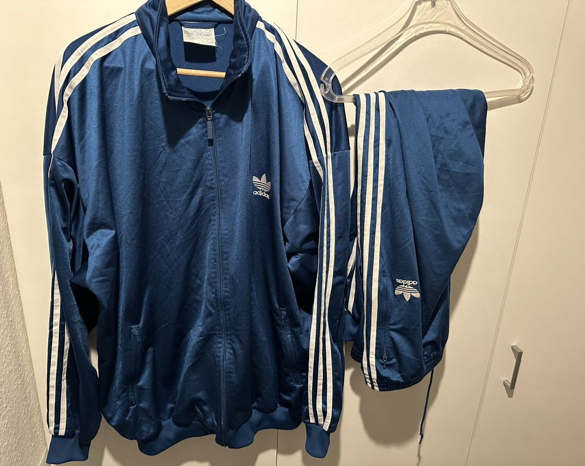 image of Adidas Tracksuit Size Xl-Xxl Trainingsanzug Vintage Adidas in Blue, Men's