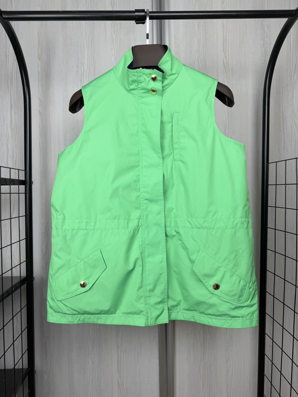 Lauren Ralph Lauren Lauren Ralph Lauren Blue & Green Reversible Zip Front Vest Size L / US 10 / IT 46 - 1 Thumbnail