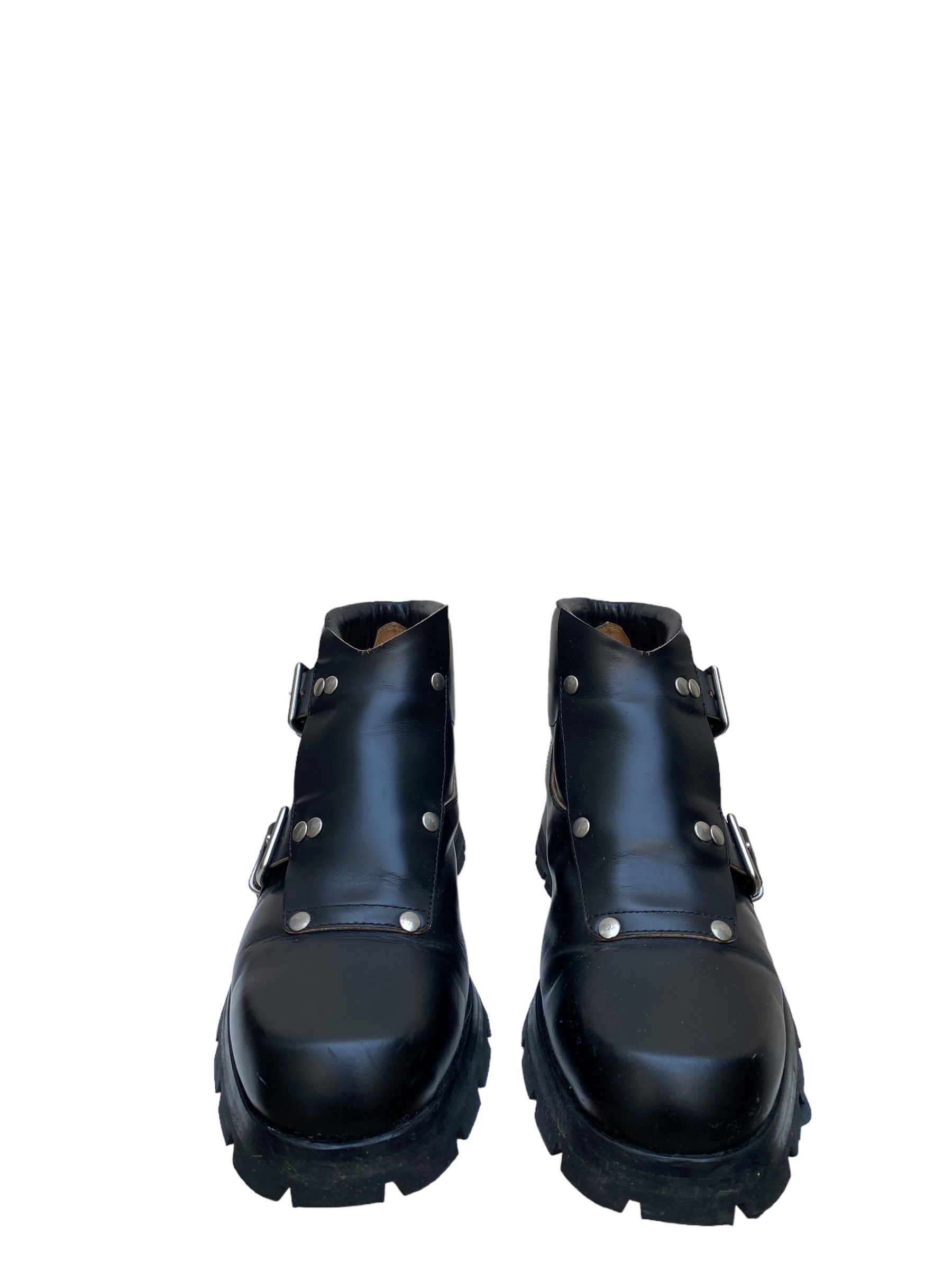 Jil Sander FW 2020 Black Leather Double Buckle Boots Size US 9 / EU 42 - 7 Thumbnail