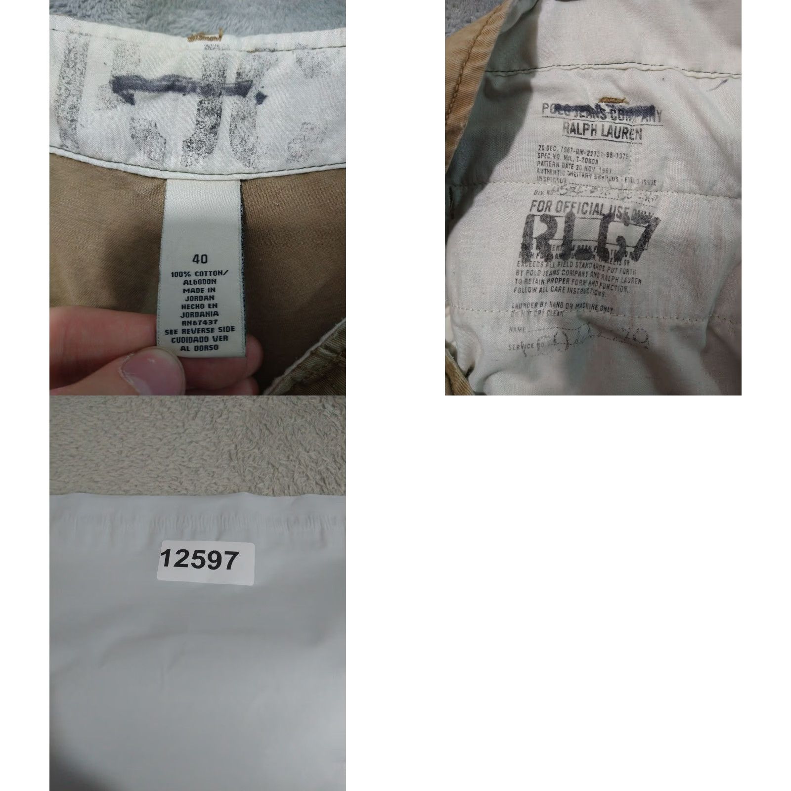 Polo Ralph Lauren Polo Ralph Lauren Pants Mens 40x31 Chino Straight Leg Beige Military Style Straight Size US L / EU 52-54 / 3 - 8 Thumbnail
