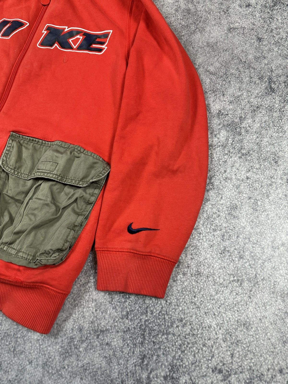 Nike Y2K Custom Nike Zip Up Hoodie Pocket Streetwear Rare Casual Size S / US 4 / IT 40 - 3 Thumbnail