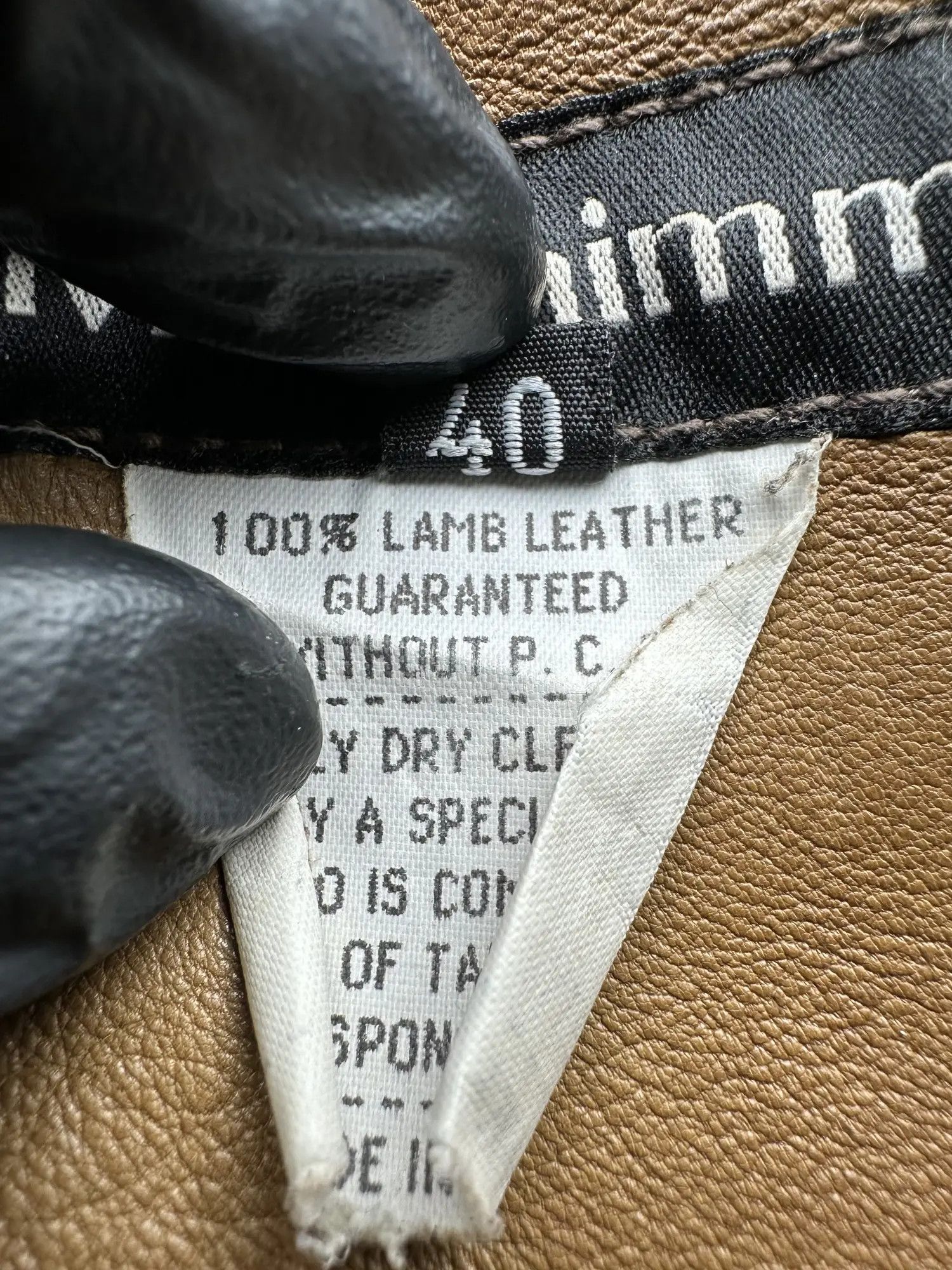 Vintage Sylvie Schimmel Faded Lamb Leather Jacket Size S / US 4 / IT 40 - 5 Thumbnail