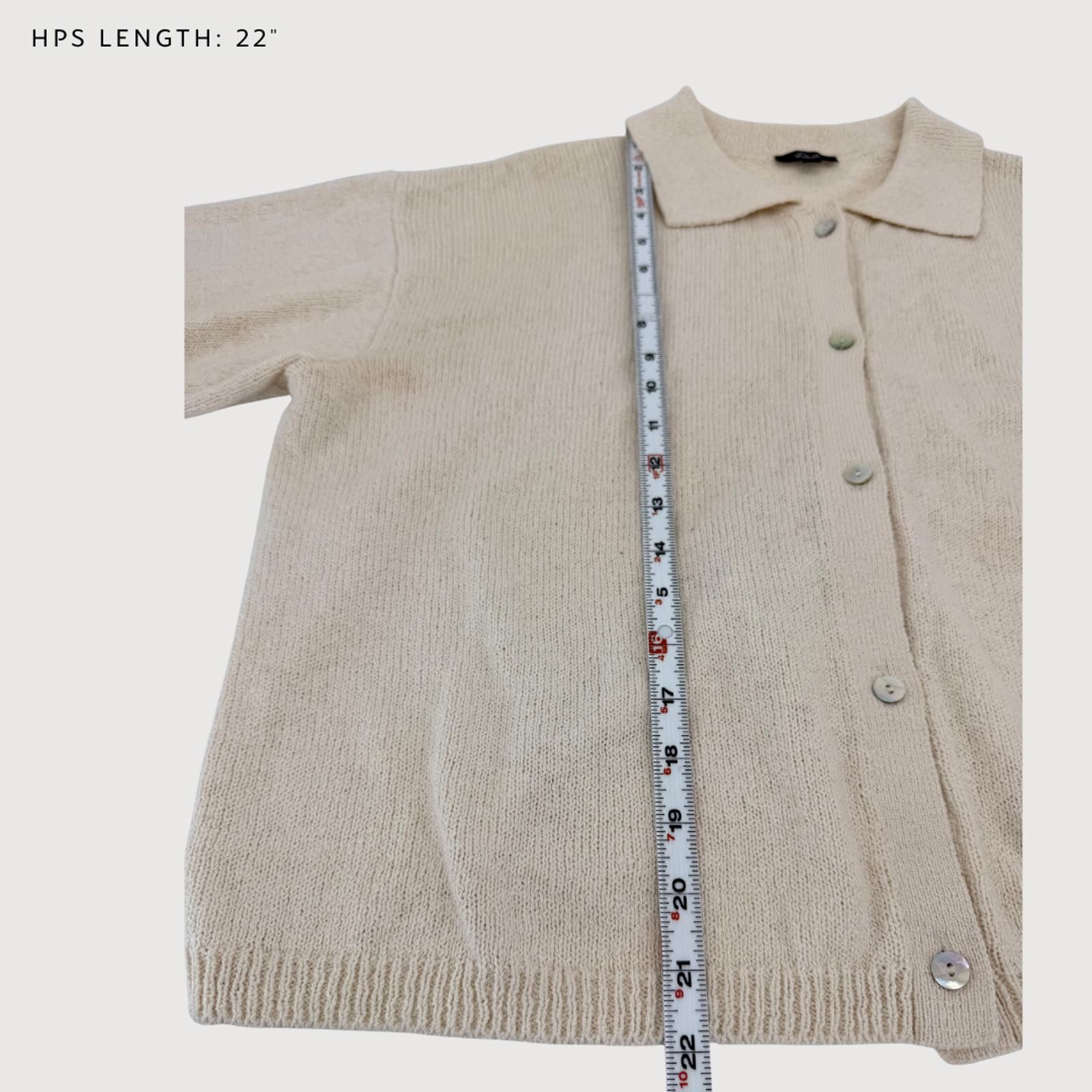 Rails Rails Cardigan Holland Knit Short Sleeve Cream L Size L / US 10 / IT 46 - 8 Thumbnail