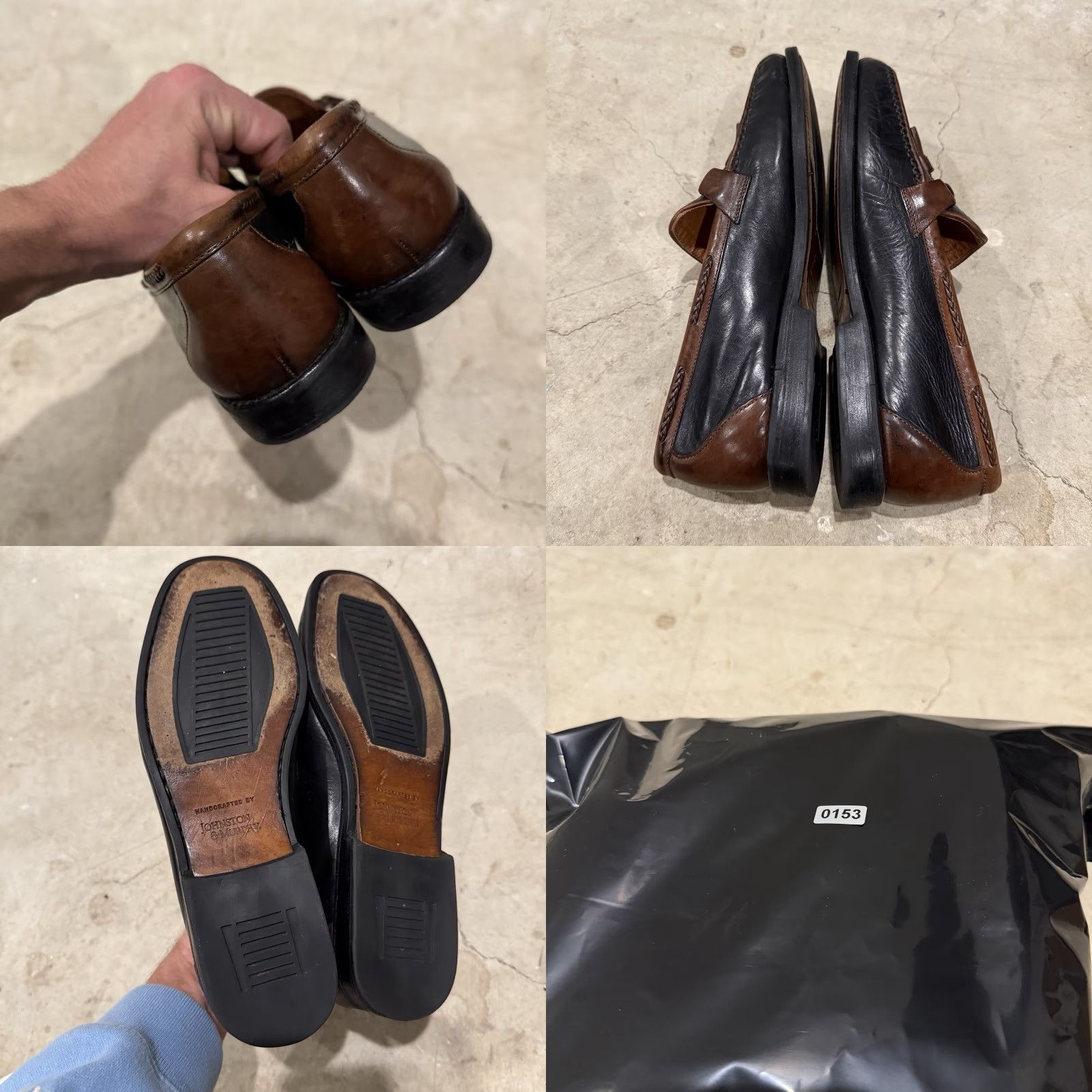 Johnston & Murphy Johnston & Murphy Aragon II Kiltie Tassel Loafers Black/Antique 8.5 M Mens Leather Slip On Loafer Size US 9 / EU 42 - 8 Thumbnail