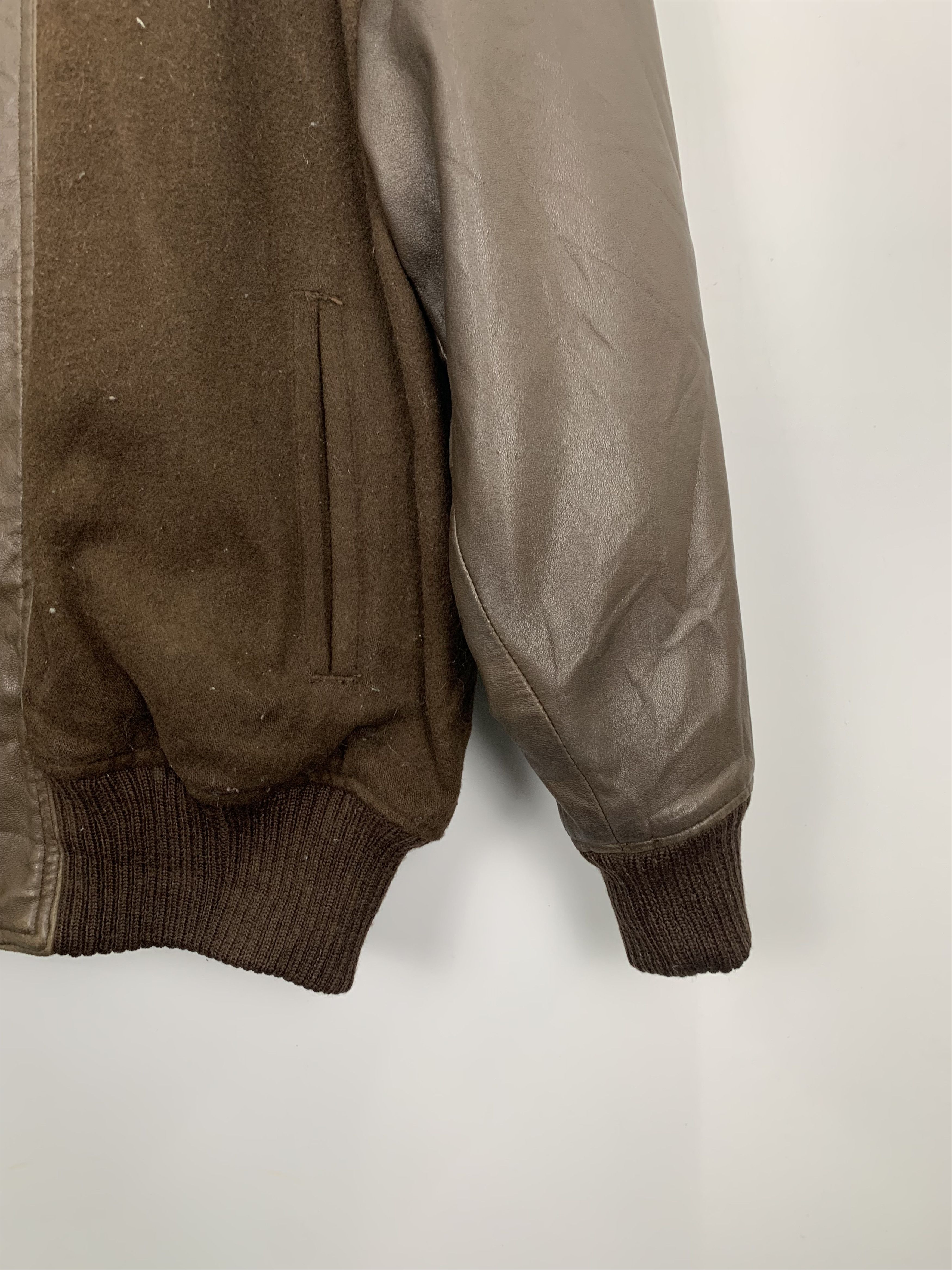 Lancel Vintage Lancel Wool Sleeve Leather Varsity Jacket V0468 Size US M / EU 48-50 / 2 - 6 Thumbnail