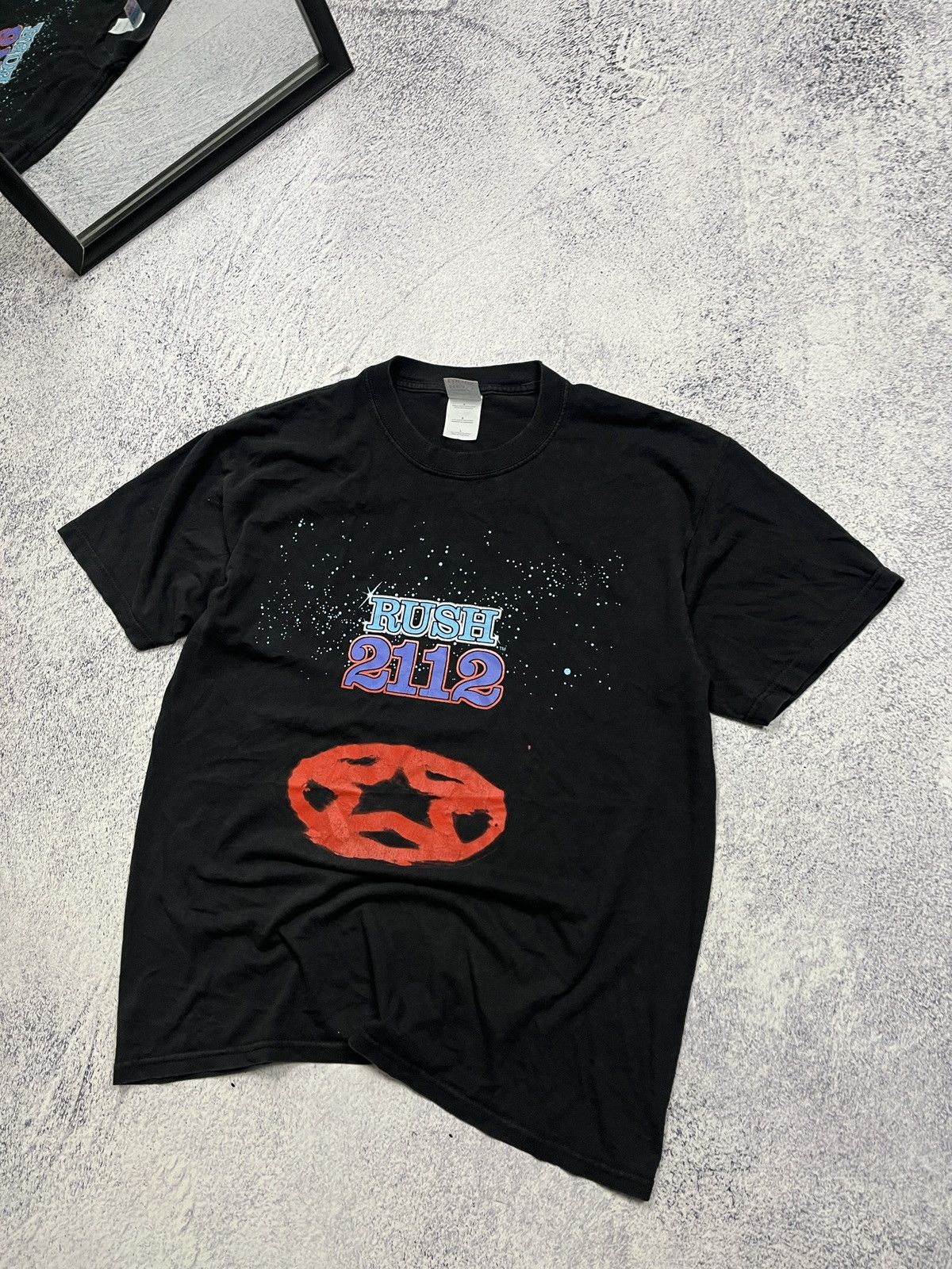 Band Tees × Vintage Rush 2112 Faded Rare Vintage Y2K Boxy Fit T Shirt 2000’s Size US L / EU 52-54 / 3 - 3 Thumbnail