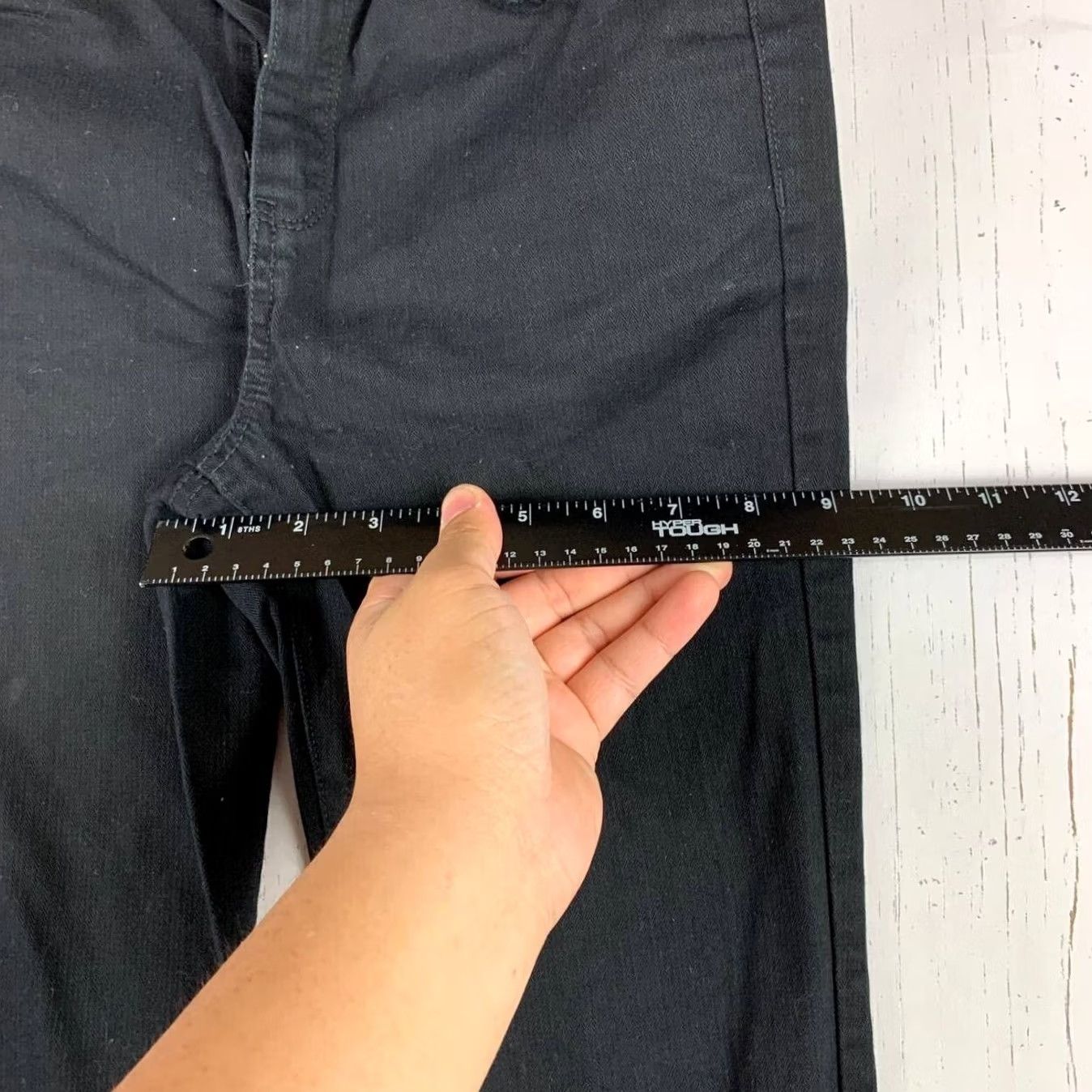 Vintage Place Black Skinny Fit Jeans Pants Denim Women Size 12 Mid Rise 26 Size 26" / US 2 / IT 38 - 6 Thumbnail