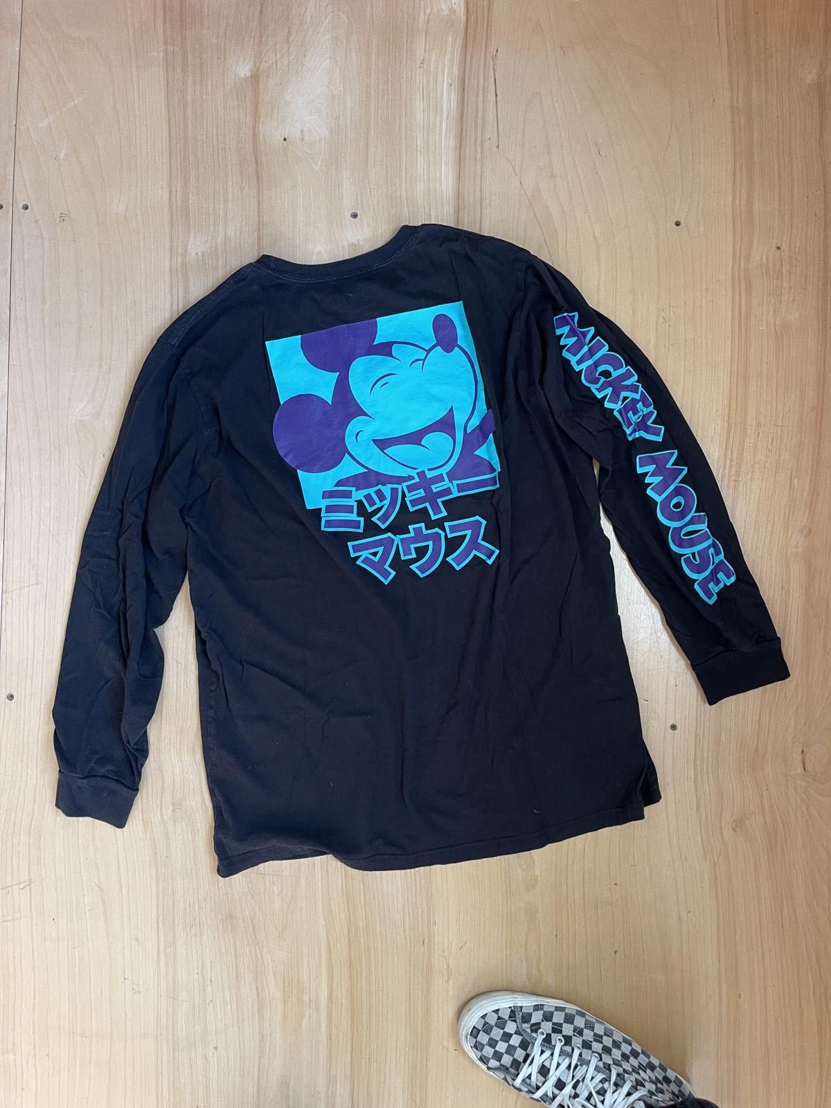Disney Disney Mickey Mouse Long Sleeve Shirt Mens 2X Graphic Black Size US XXL / EU 58 / 5 - 1 Thumbnail
