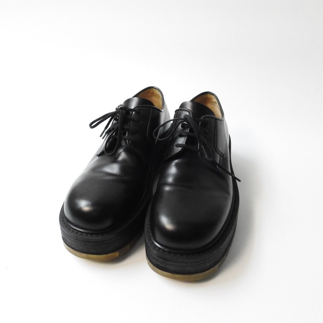 Bottega Veneta BOTTEGA VENETA STILT CHUNKY-SOLE LEATHER DERBY SHOES Size US 8.5 / EU 41-42 - 9 Thumbnail