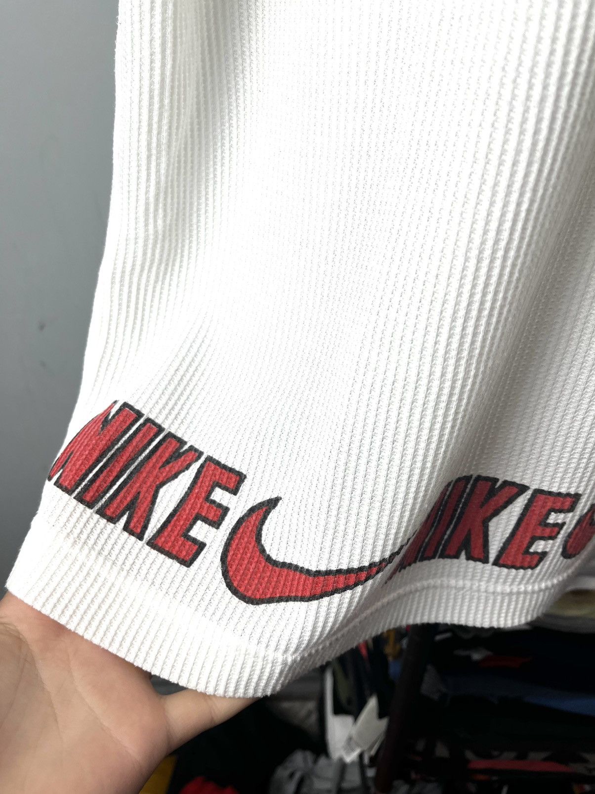 Nike 1990’s Vintage Nike Graphic Logo Waffle T Shirt Monogram Size US XL / EU 56 / 4 - 5 Thumbnail