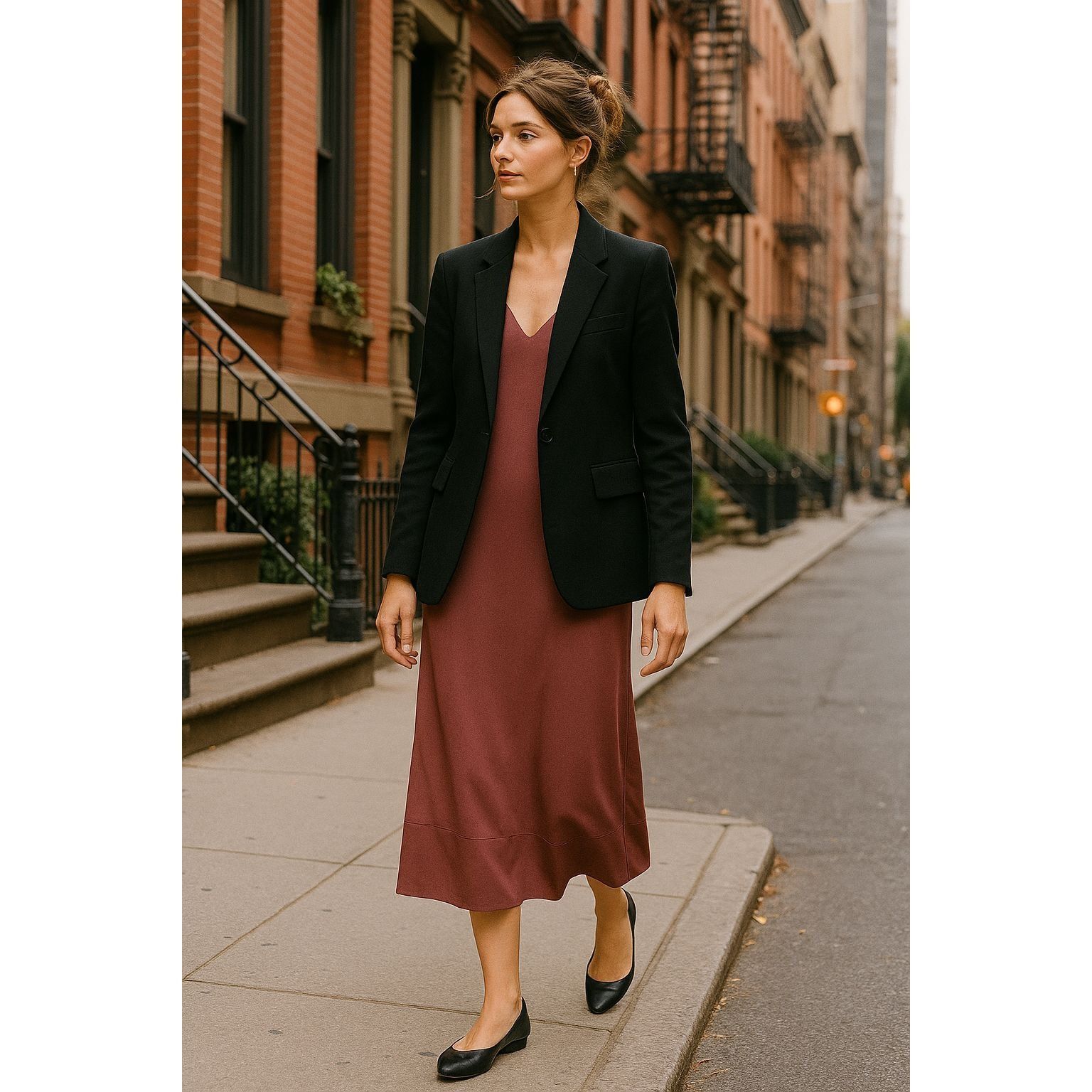 Other Woman's Rayon Slip Dress S – Soft Rose Minimalist Lounge Lay Size S / US 4 / IT 40 - 2 Thumbnail