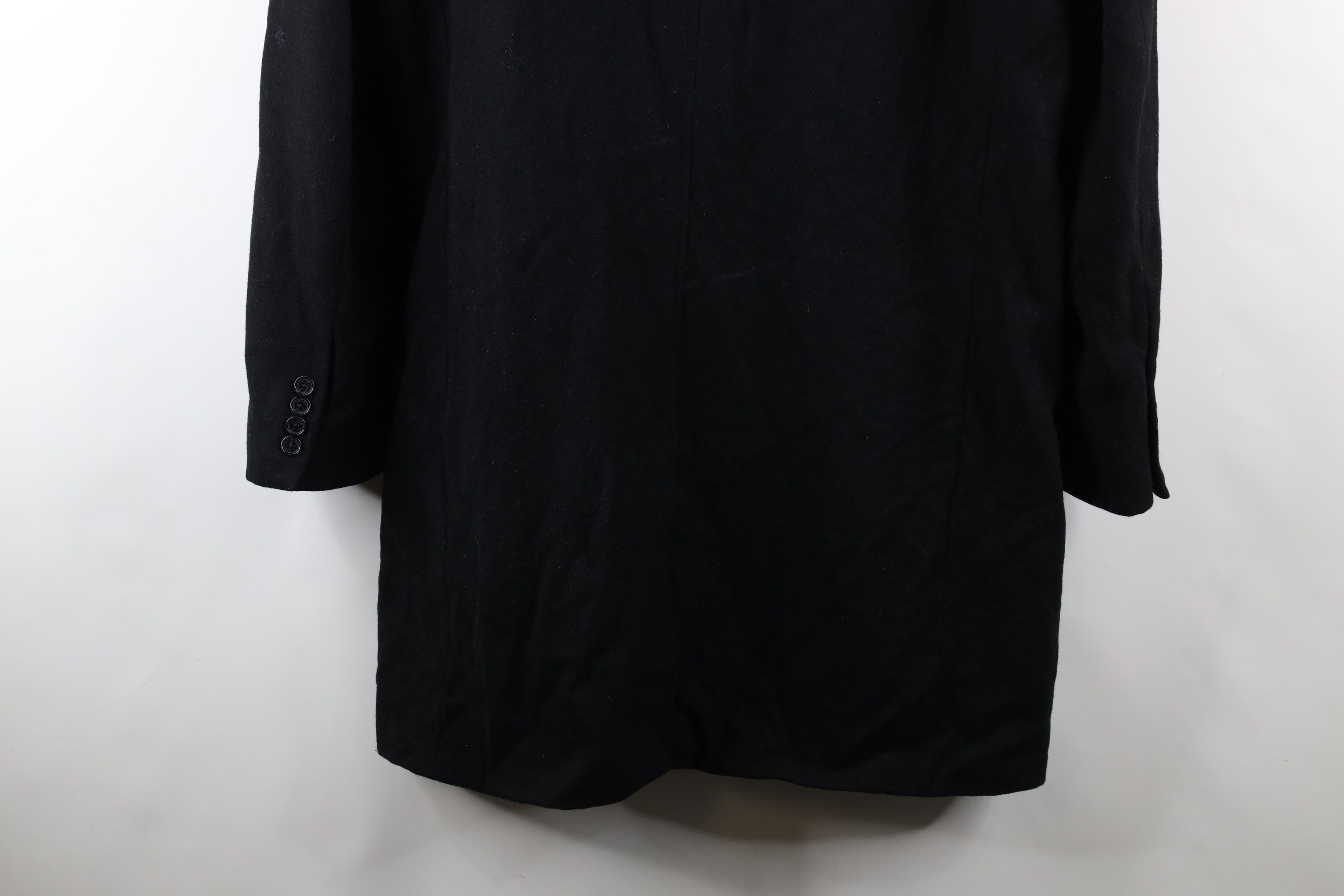 Michael Kors × Vintage Michael Kors Wool Blend Trench Coat Overcoat Jacket Black Size US XL / EU 56 / 4 - 15 Thumbnail