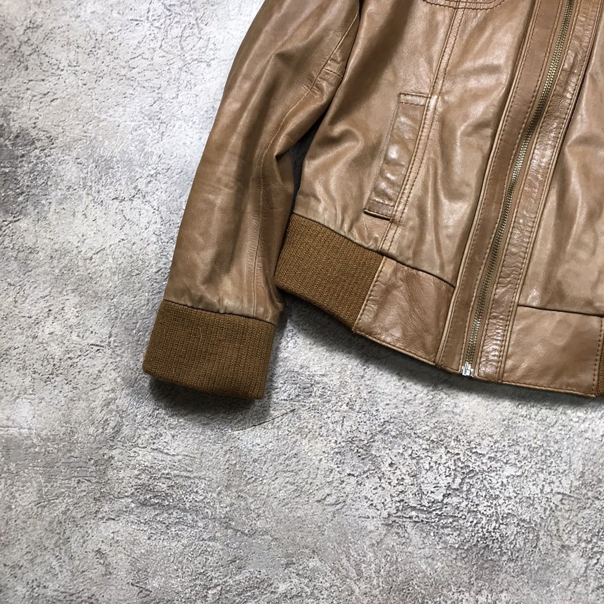 Japanese Brand VINTAGE Y2K LEATHER JACKET JAPAN CASUAL STREETWEAR 90s Size M / US 6-8 / IT 42-44 - 4 Thumbnail