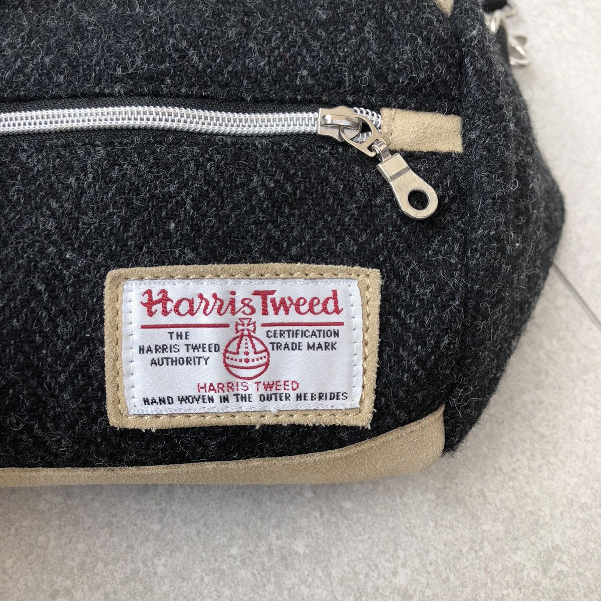 Boycott Boycott x Harris Tweed Mix Leather Wool Cross Body Bag Size ONE SIZE - 5 Thumbnail