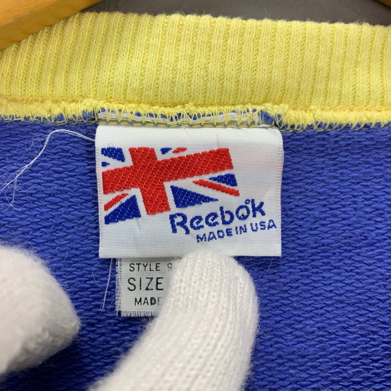 Reebok 90s Vintage REEBOK Rare Design Sweatshirt #2405-13x Size US M / EU 48-50 / 2 - 8 Thumbnail