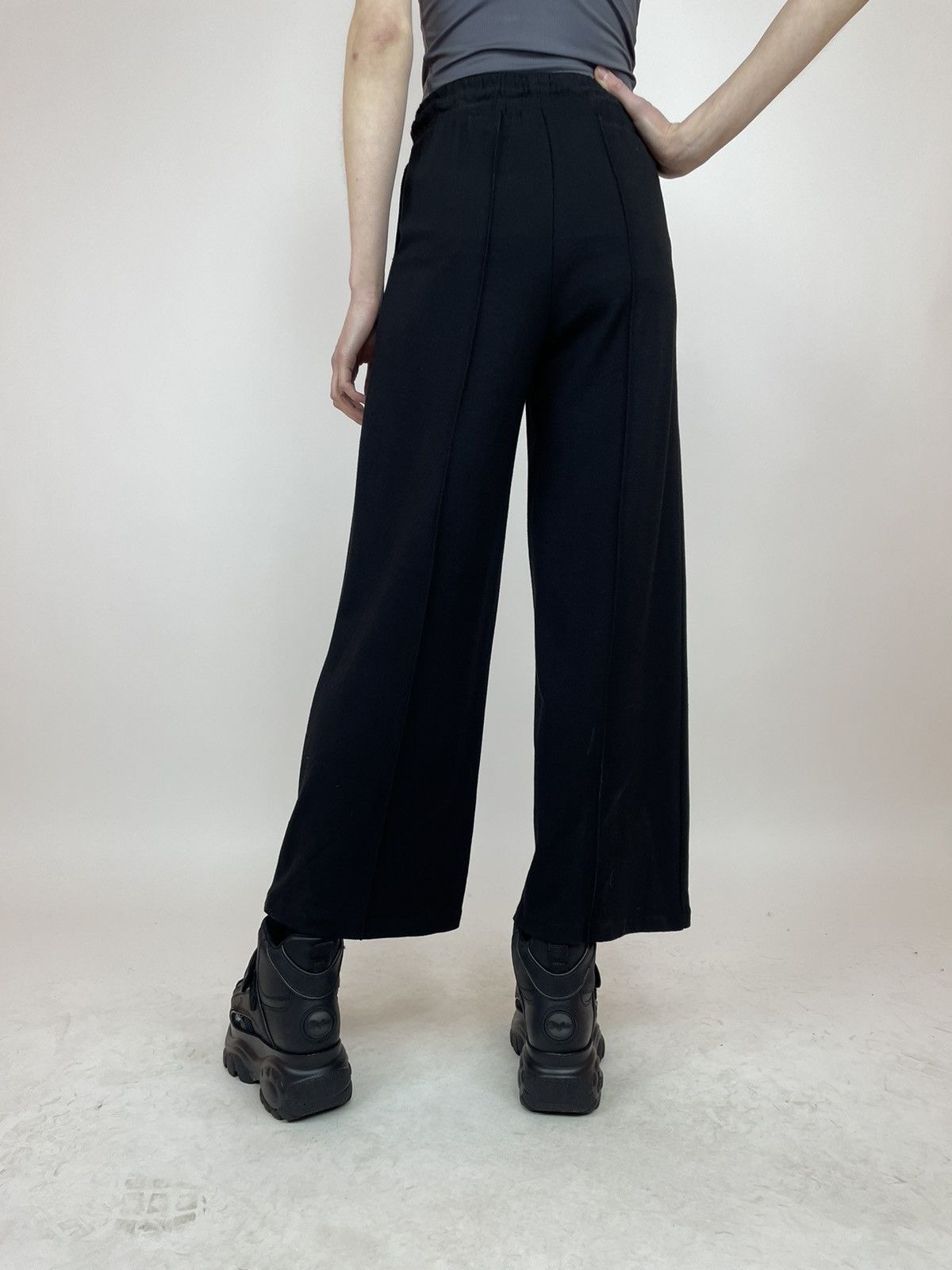 Japanese Brand × Selected Homme SELECTED HOMME Wide legs black Cropped pants Size 26" / US 2 / IT 38 - 7 Thumbnail