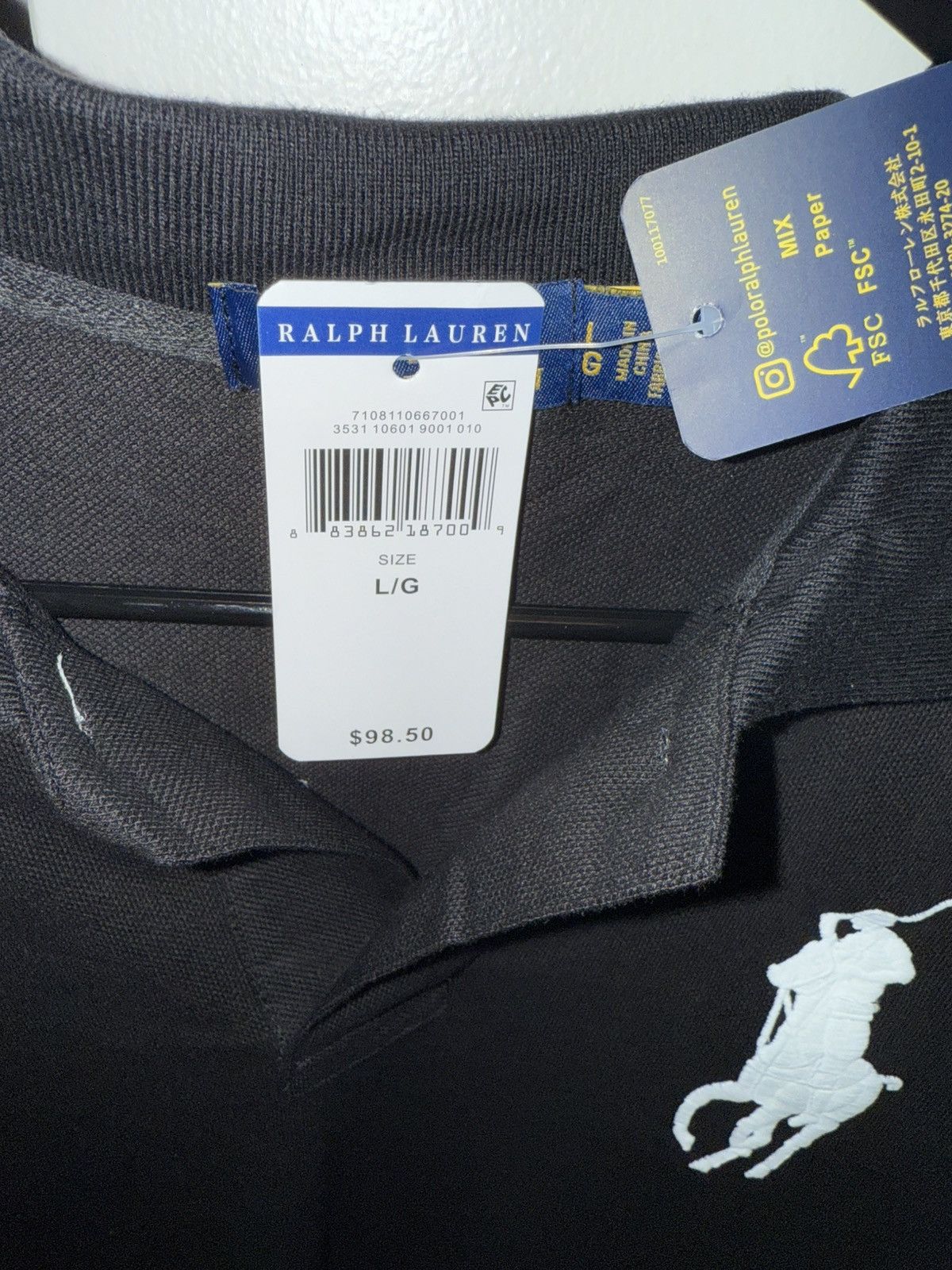 Polo Ralph Lauren Ralph Polo Lauren Slim Fit Shirt Black Size US L / EU 52-54 / 3 - 5 Thumbnail