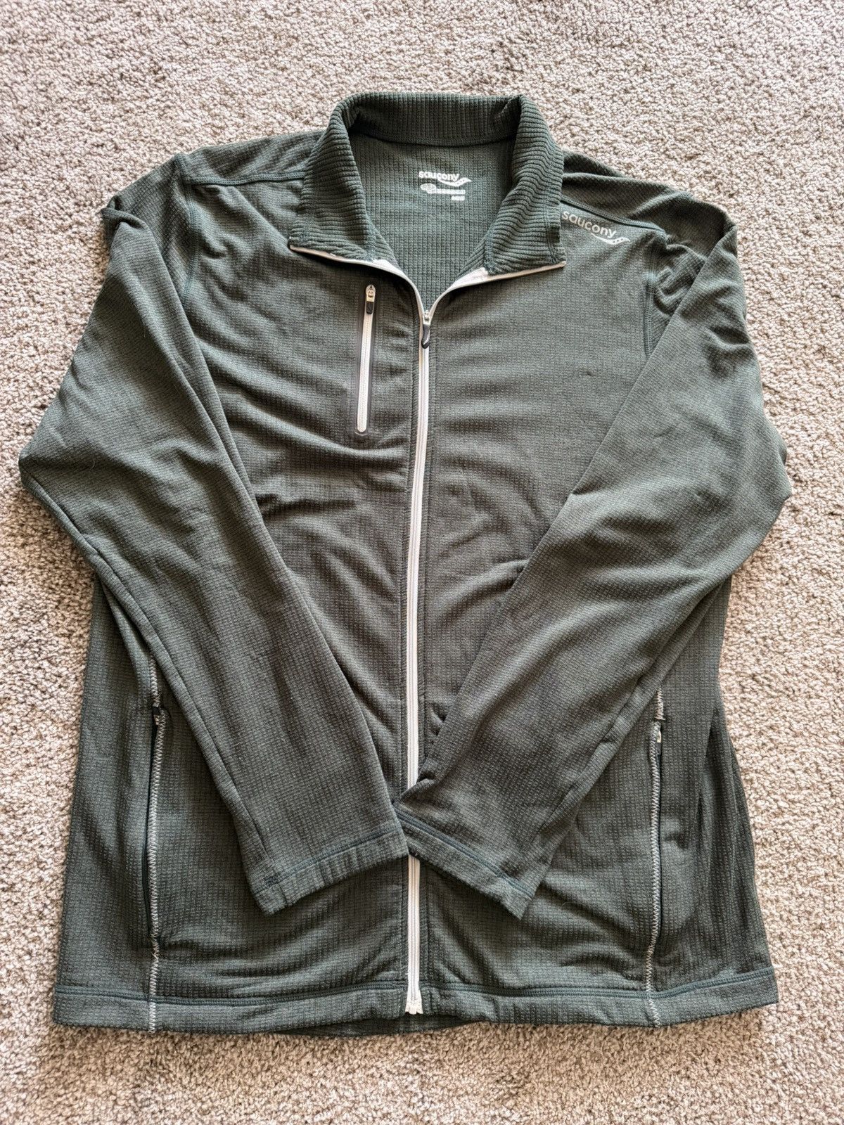 Saucony Saucony Knit Running Zip-Up Jacket Size US L / EU 52-54 / 3 - 1 Thumbnail