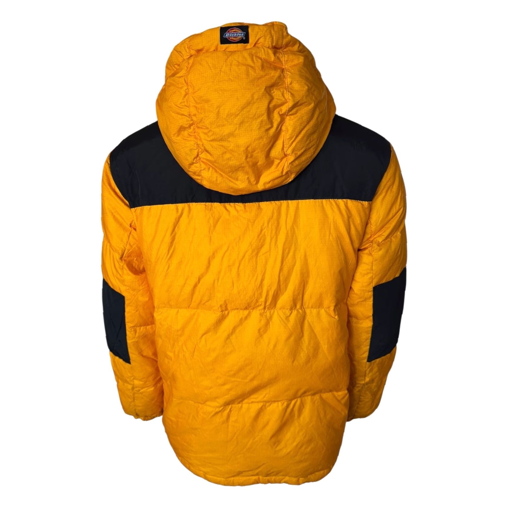 Dickies Dickies Yellow Hooded Down Puffer Jacket Mens M | Duck Down Filling | Winter Outerwear | Yellow / Black | 22” Pit to Pit 28” Length Size US M / EU 48-50 / 2 - 6 Thumbnail