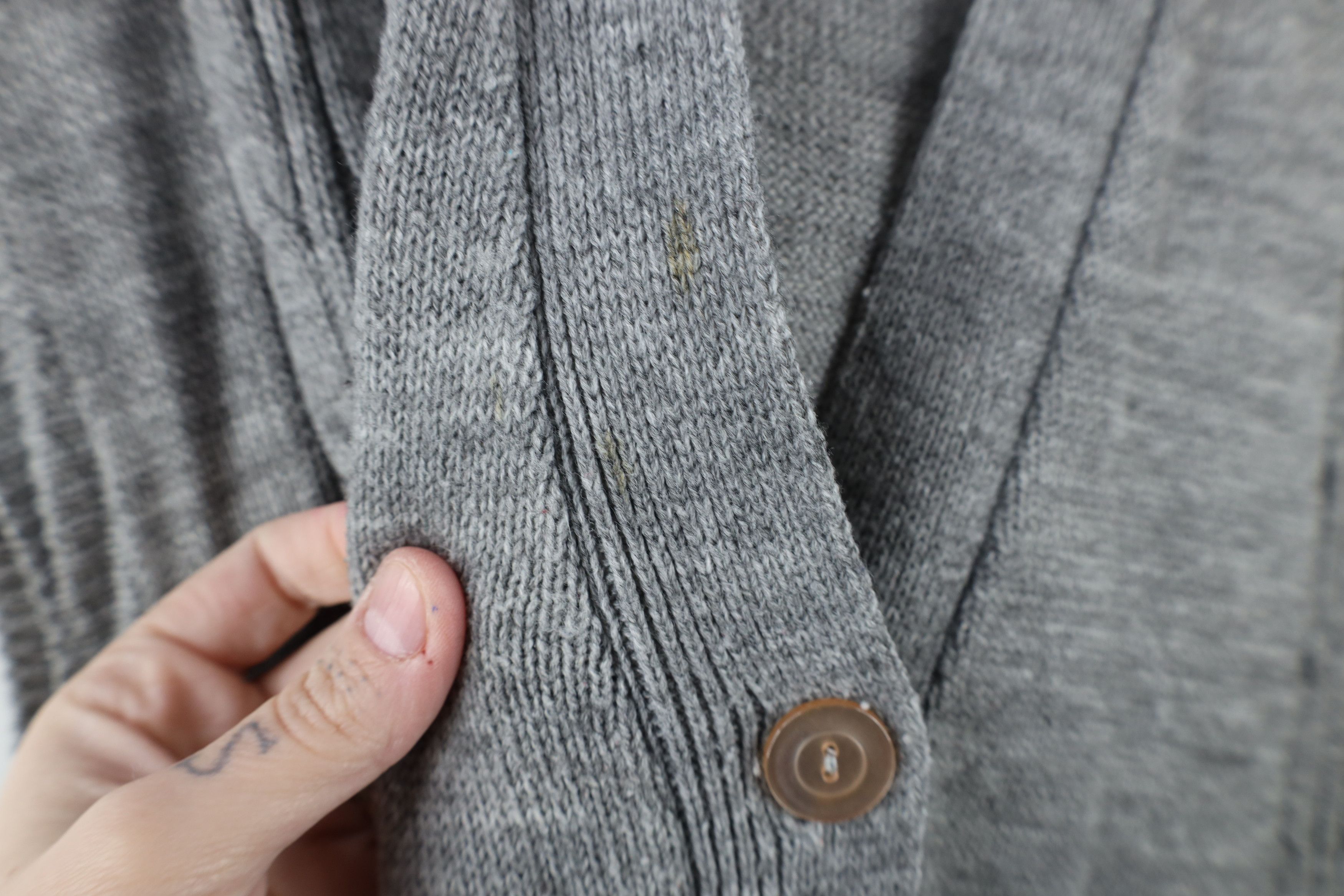 Vintage Vintage 70s Streetwear Chunky Cable Knit Sweater Vest Gray Size XL / US 12-14 / IT 48-50 - 6 Thumbnail