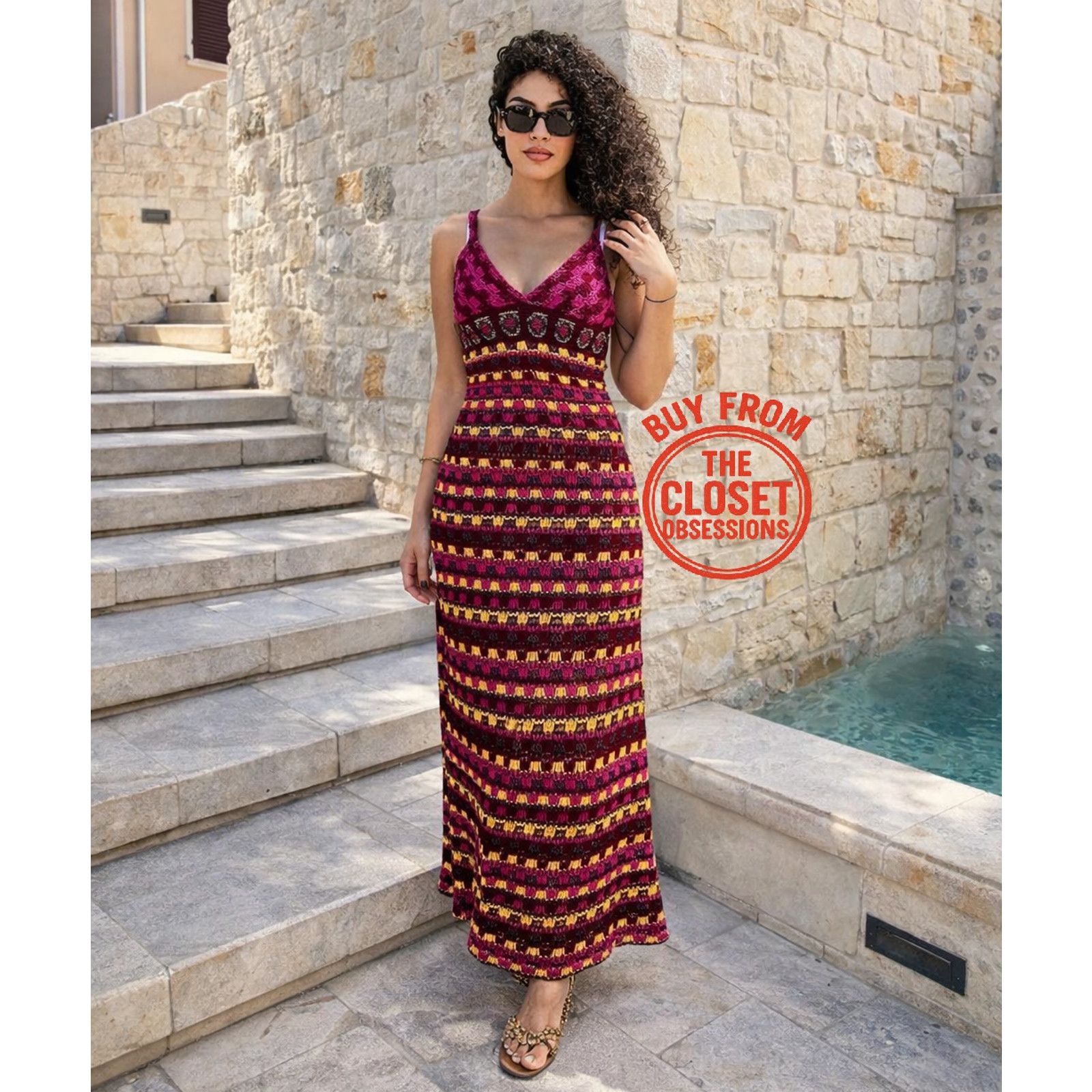 Zara ZARA Blogger Favorite V-Neck Knit Midi Dress NWT Multicolor Size L / US 10 / IT 46 - 3 Thumbnail