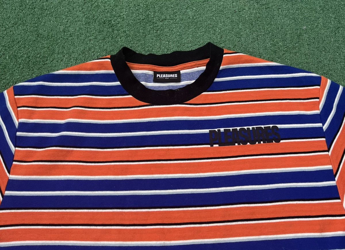 Pleasures Pleasures Striped Tee Print Oversize Size US XL / EU 56 / 4 - 4 Thumbnail