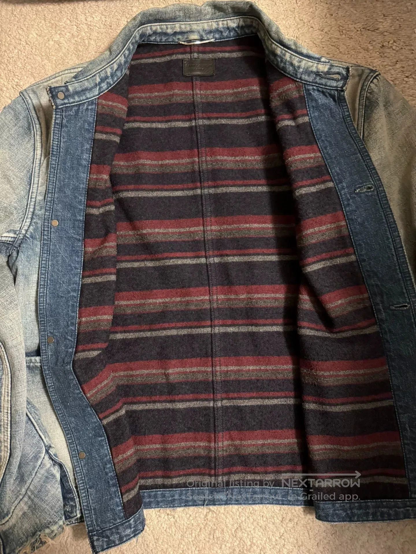 Saint Laurent Paris Saint Laurent Distressed Denim Jacket. Size US L / EU 52-54 / 3 - 5 Thumbnail